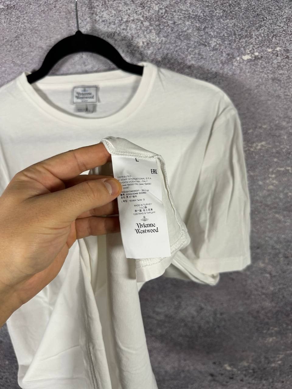 Vivienne Westwood Vivienne Westwood Orbital Embroidered White Men's T-Shirt Size US L / EU 52-54 / 3 - 8 Thumbnail