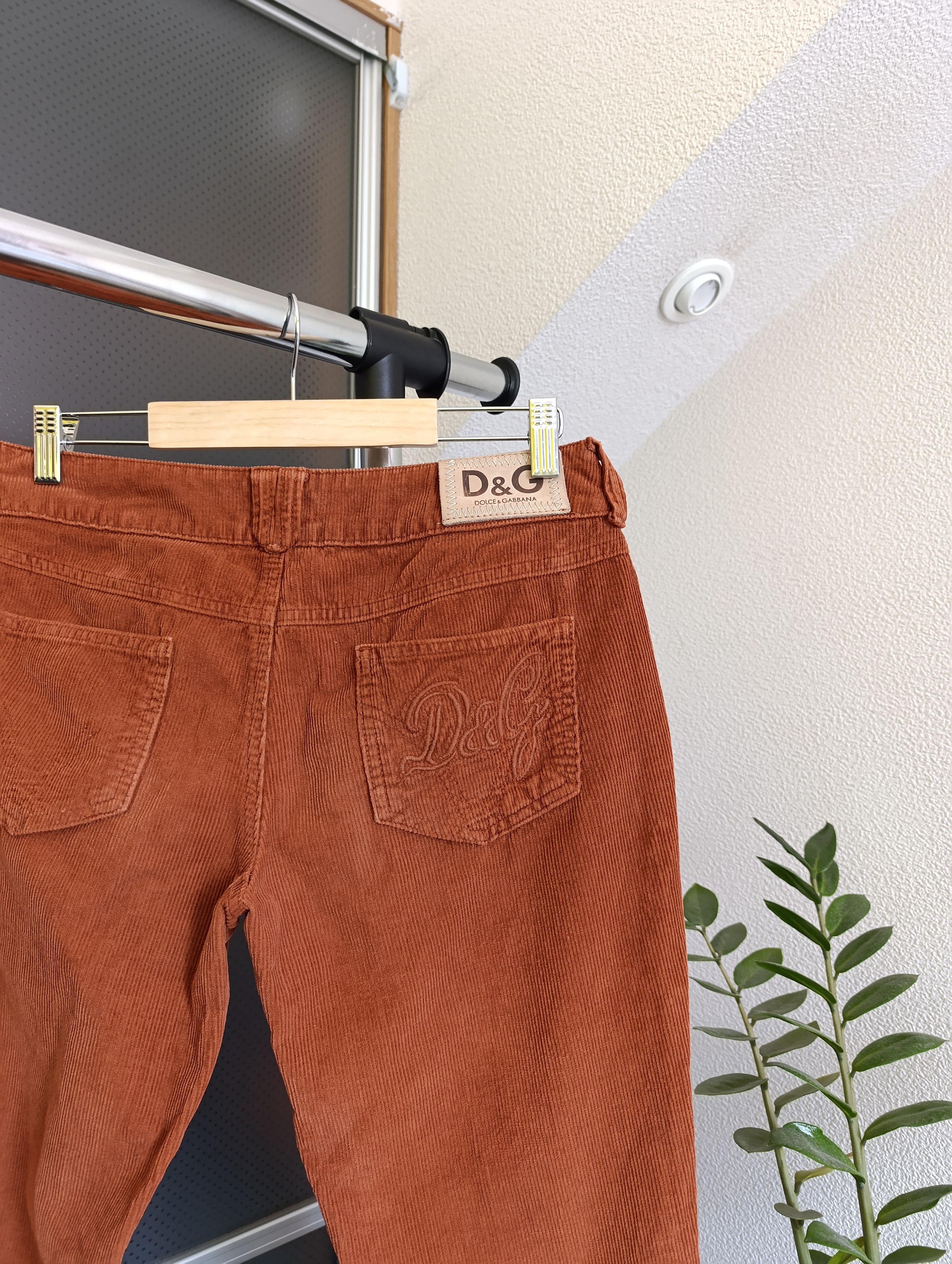 Dolce & Gabbana × Vintage DOLCE GABBANA WONDER WOMEN'S LEGGINGS JEANS CORDUROY Size 30" / US 8 / IT 44 - 2 Thumbnail