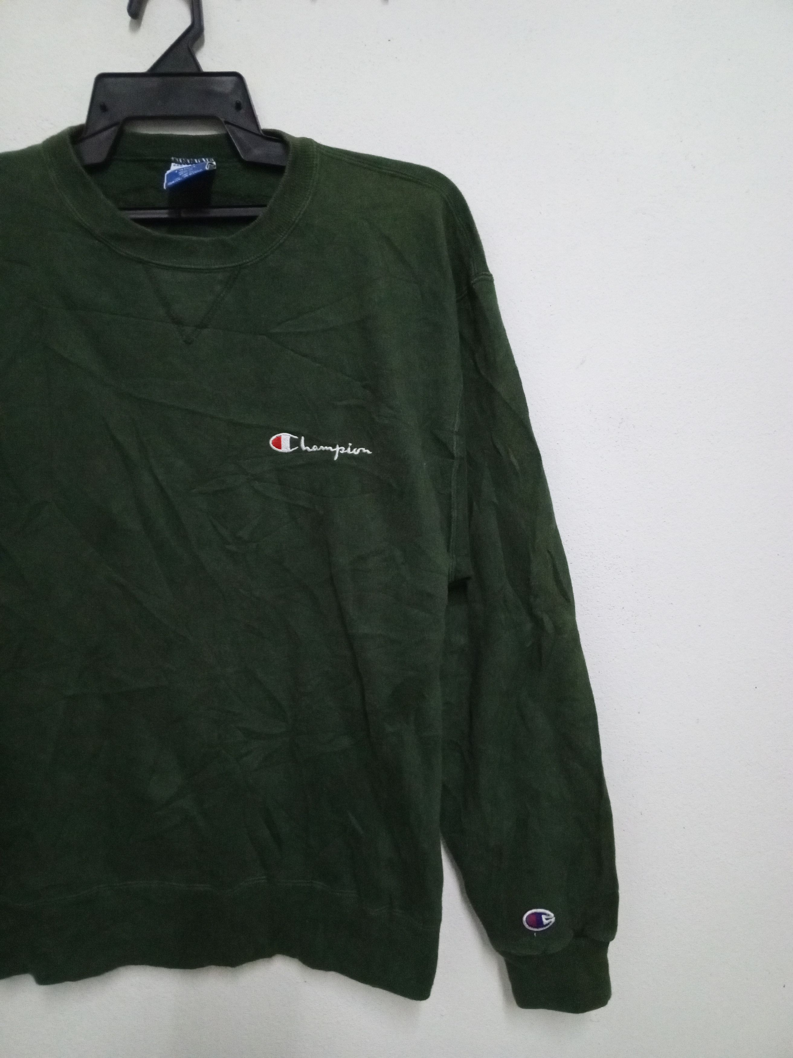 Champion { 90s vintage} champion green sweatshirt Size US XL / EU 56 / 4 - 3 Thumbnail