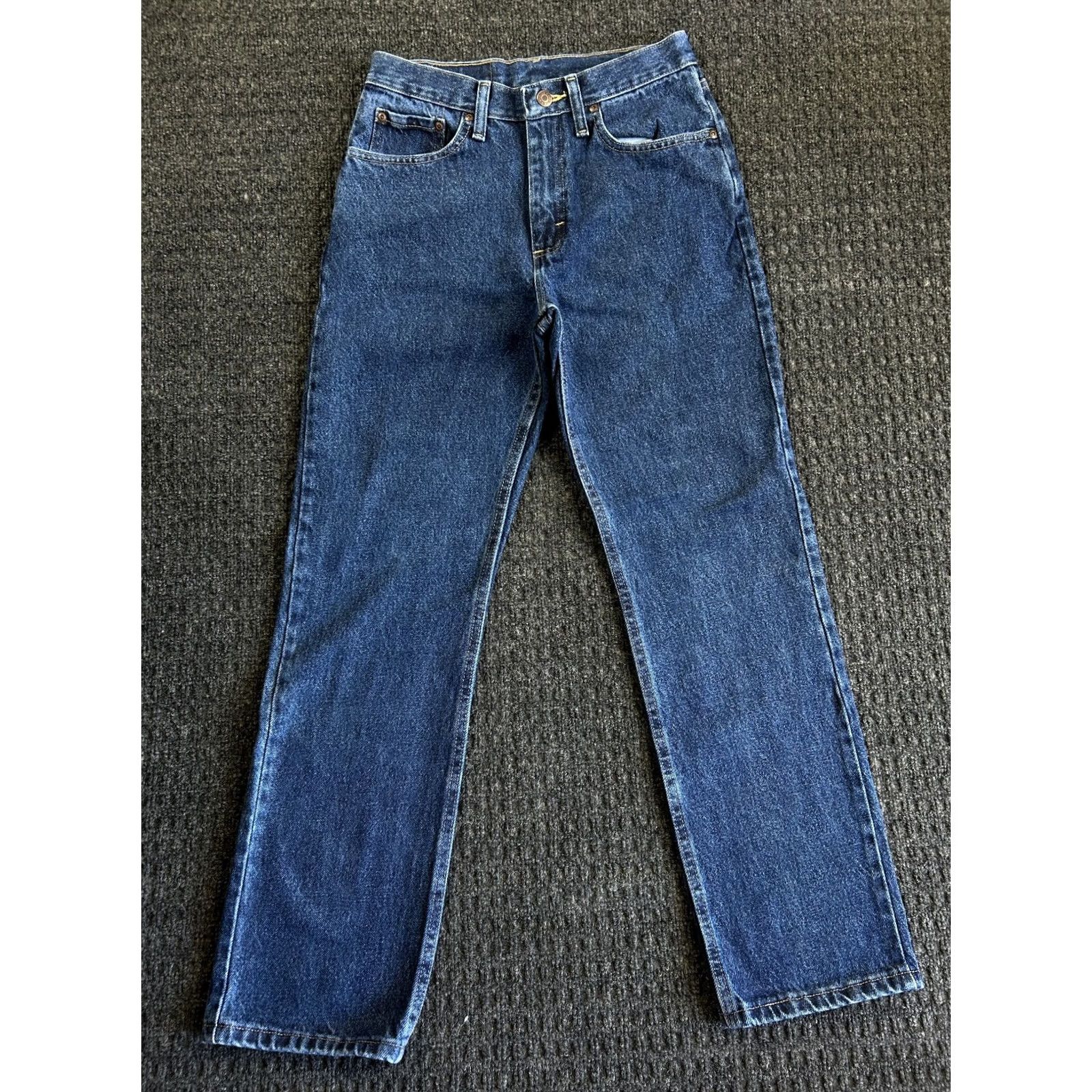 Wrangler VINTAGE Wrangler Jeans Regular Fit 29 x 30 Blue Denim 96501MR Cowboy Work Jeans Mens Regular Blue Denim 29in 30in Size US 29 - 2 Thumbnail
