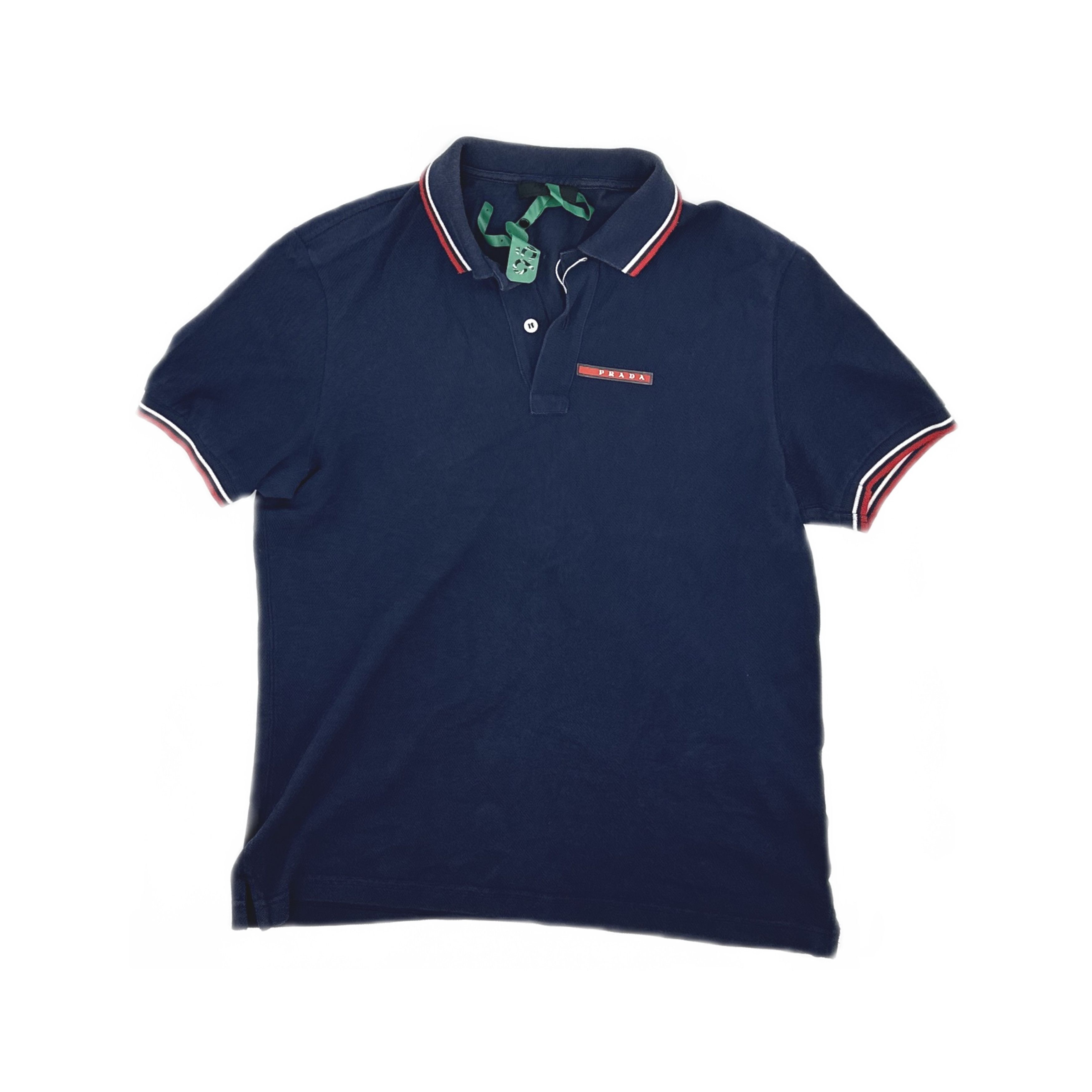 Prada Prada Logo Patch Polo Shirt Size M Size US M / EU 48-50 / 2 - 1 Thumbnail