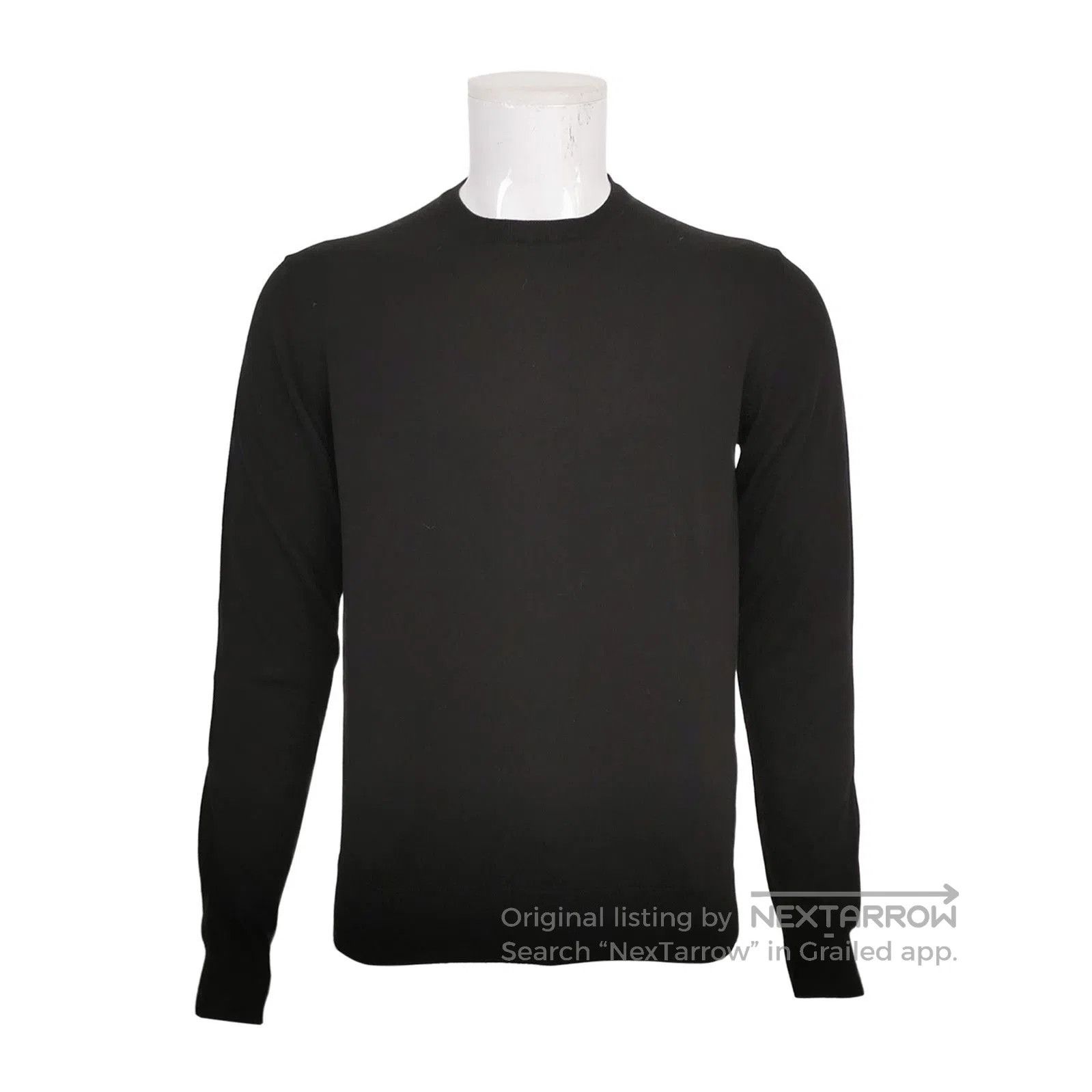 Prada Prada Black Cotton Crewneck Sweater for Women . Size M / US 6-8 / IT 42-44 - 1 Thumbnail