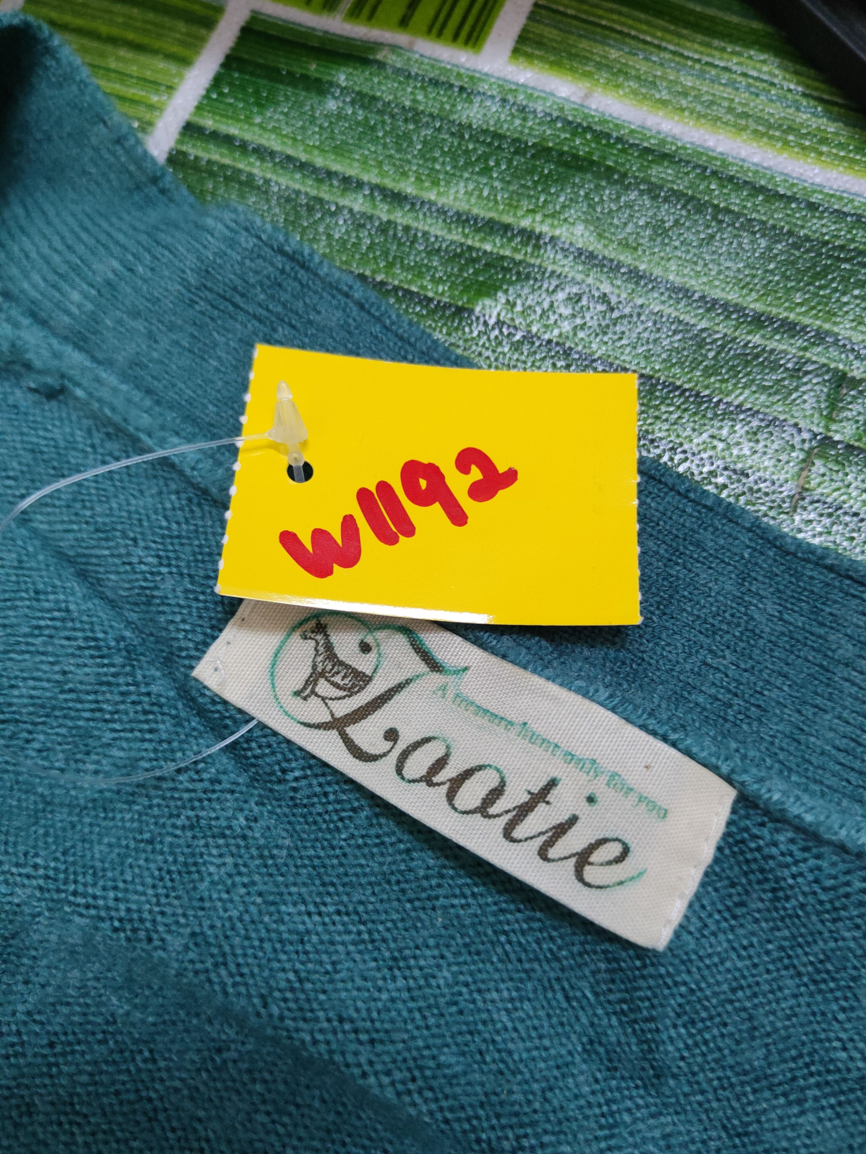 Homespun Knitwear Laatie Green Knitwear Cardigan #W1192 Size US M / EU 48-50 / 2 - 11 Thumbnail