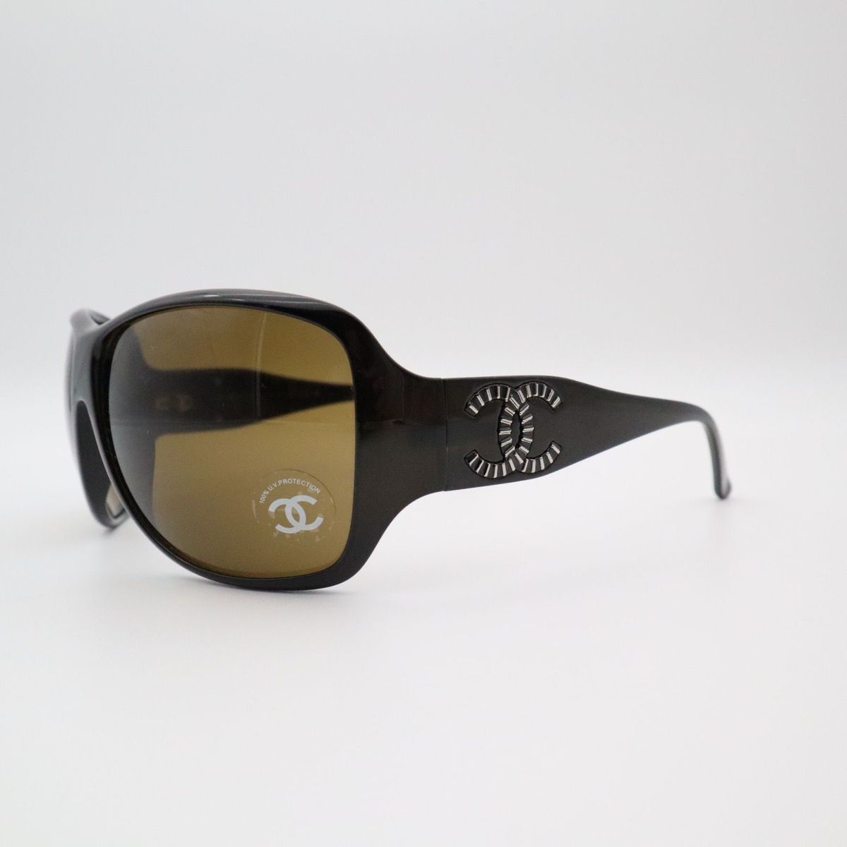 CHANEL 5086 C.830/13 Oversized Shield Mask Sunglasses Made in