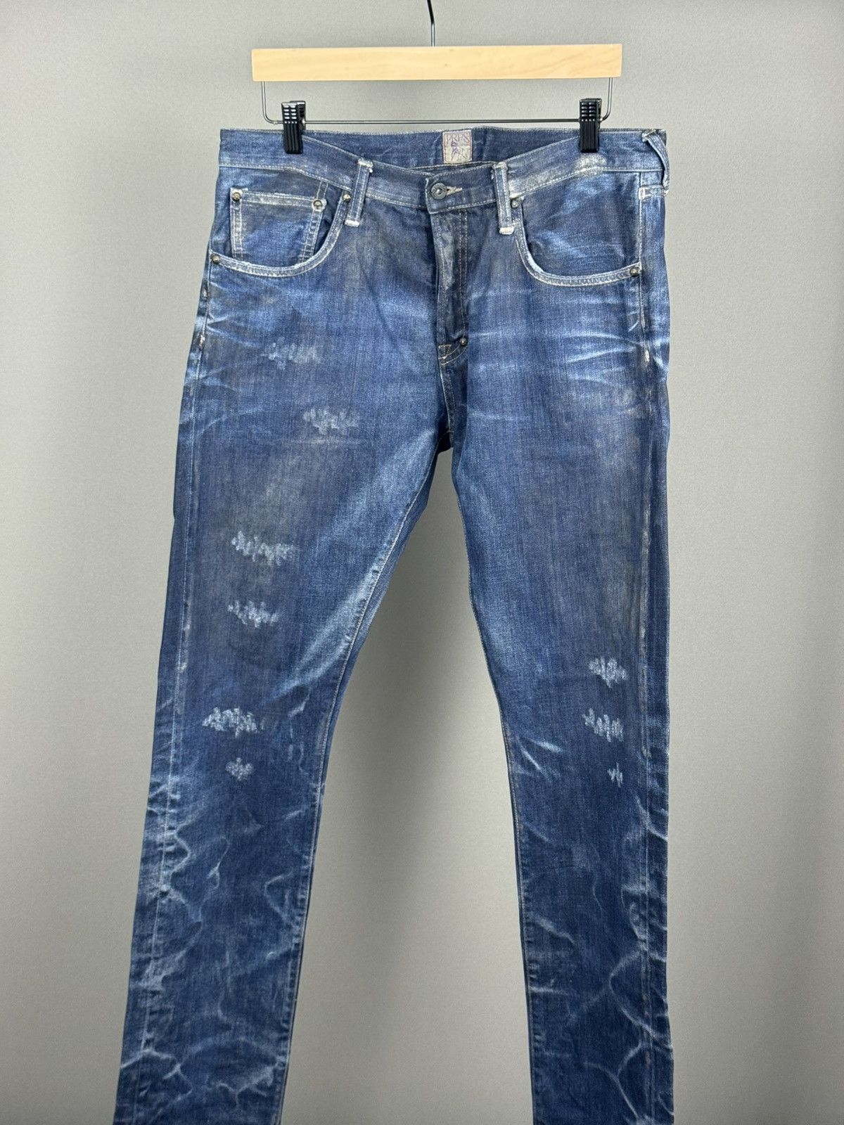 Prps PRPS DENIM PAINTED FADED PANTS SIZE : 34 Size US 34 / EU 50 - 4 Thumbnail