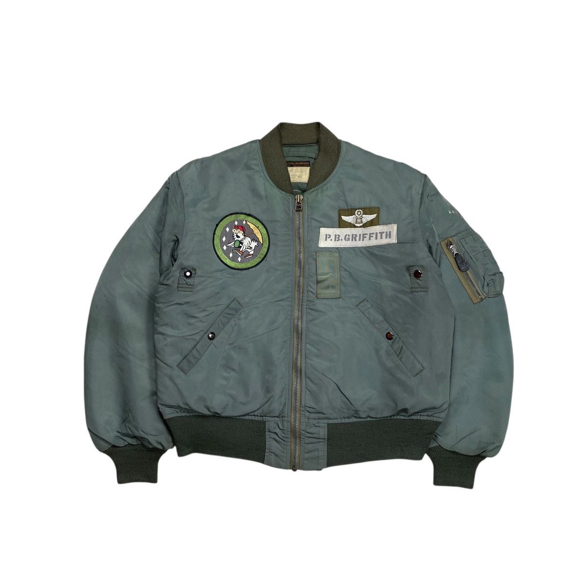 Buzz Rickson's × Toyo Enterprises Buzz Rickson Type B-15D P.D.GRIFFITH Military Bomber Jacket Size US L / EU 52-54 / 3 - 1 Thumbnail