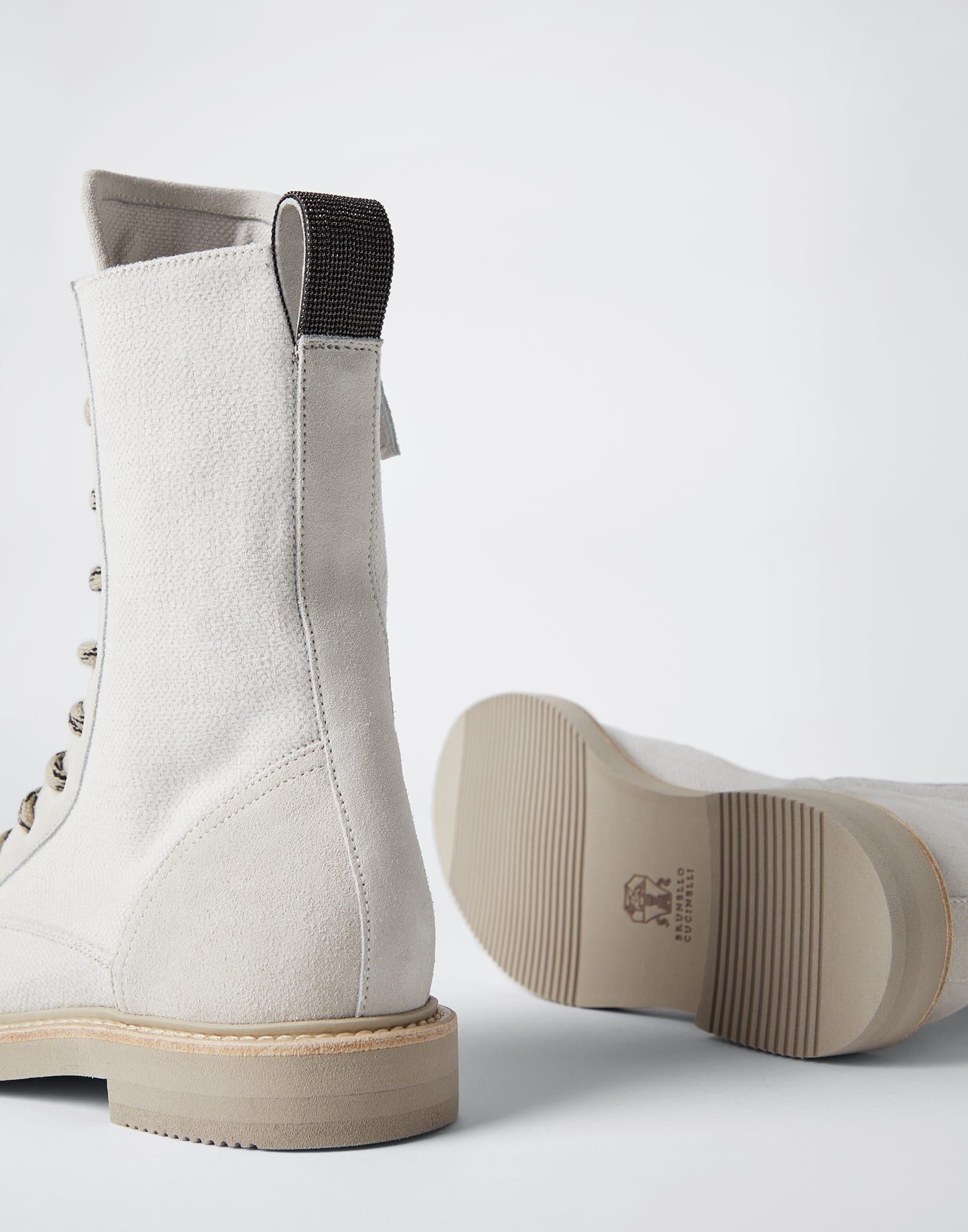 Brunello Cucinelli o1w1db10825 Pair Of Ankle Boots in White Size US 10 / IT 40 - 4 Thumbnail