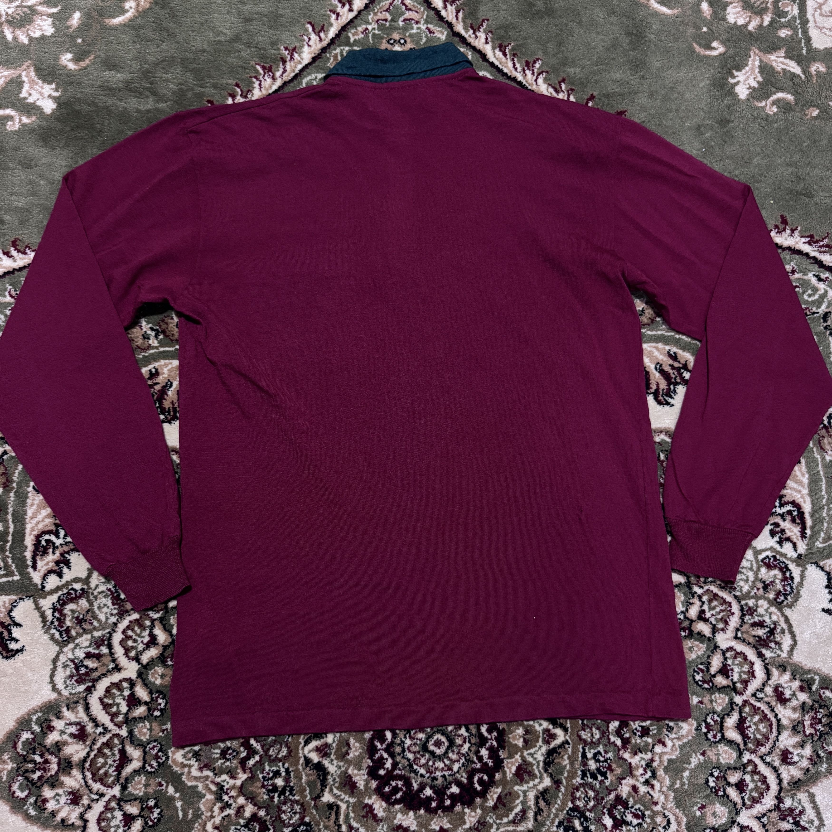 Alfred Dunhill Vintage 70's Dunhill Wool Single Pocket Polos Shirt Size US M / EU 48-50 / 2 - 2 Thumbnail