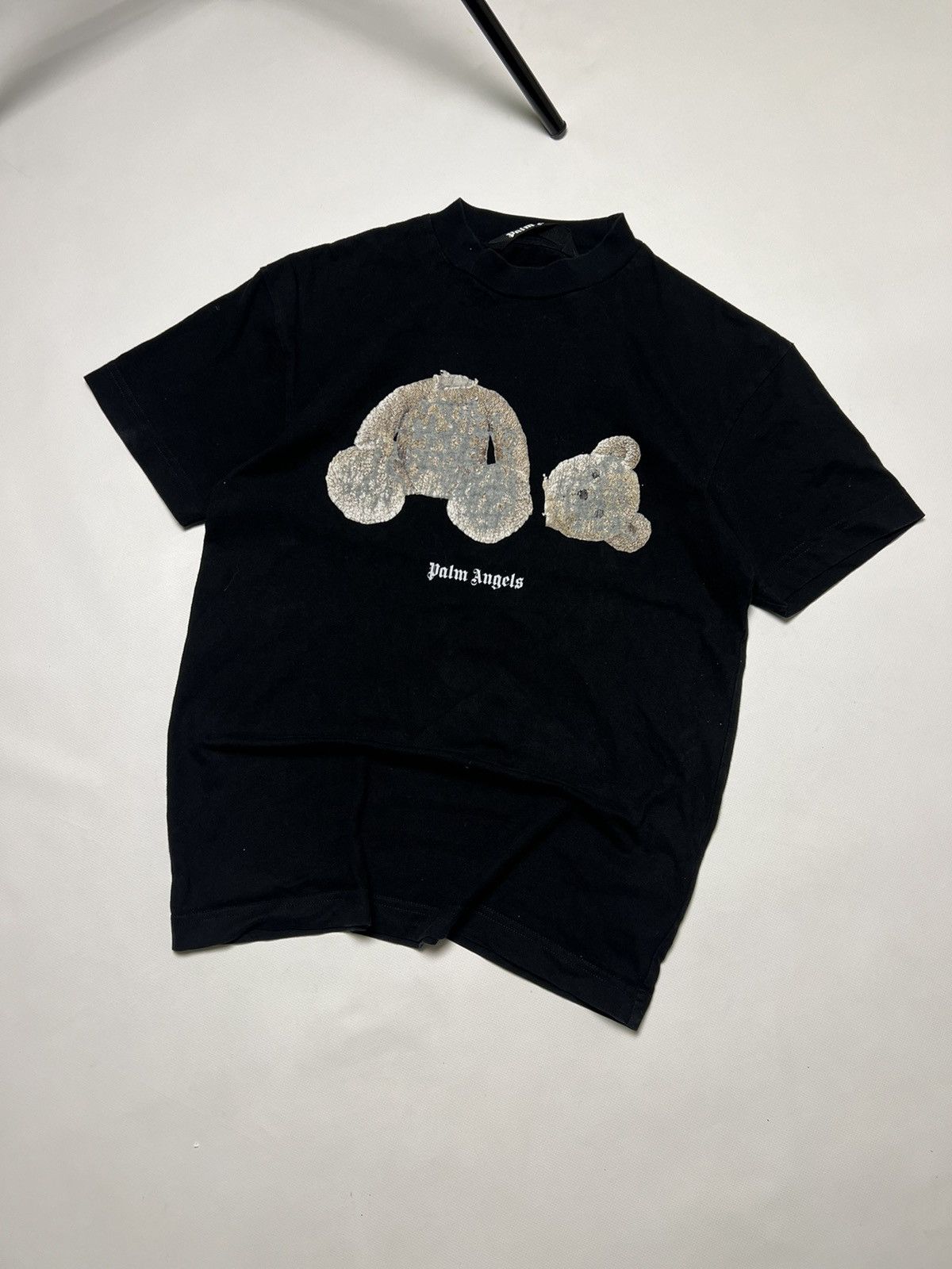 Pre-owned Palm Angels Kill Teddy Bear T Shirt In Black