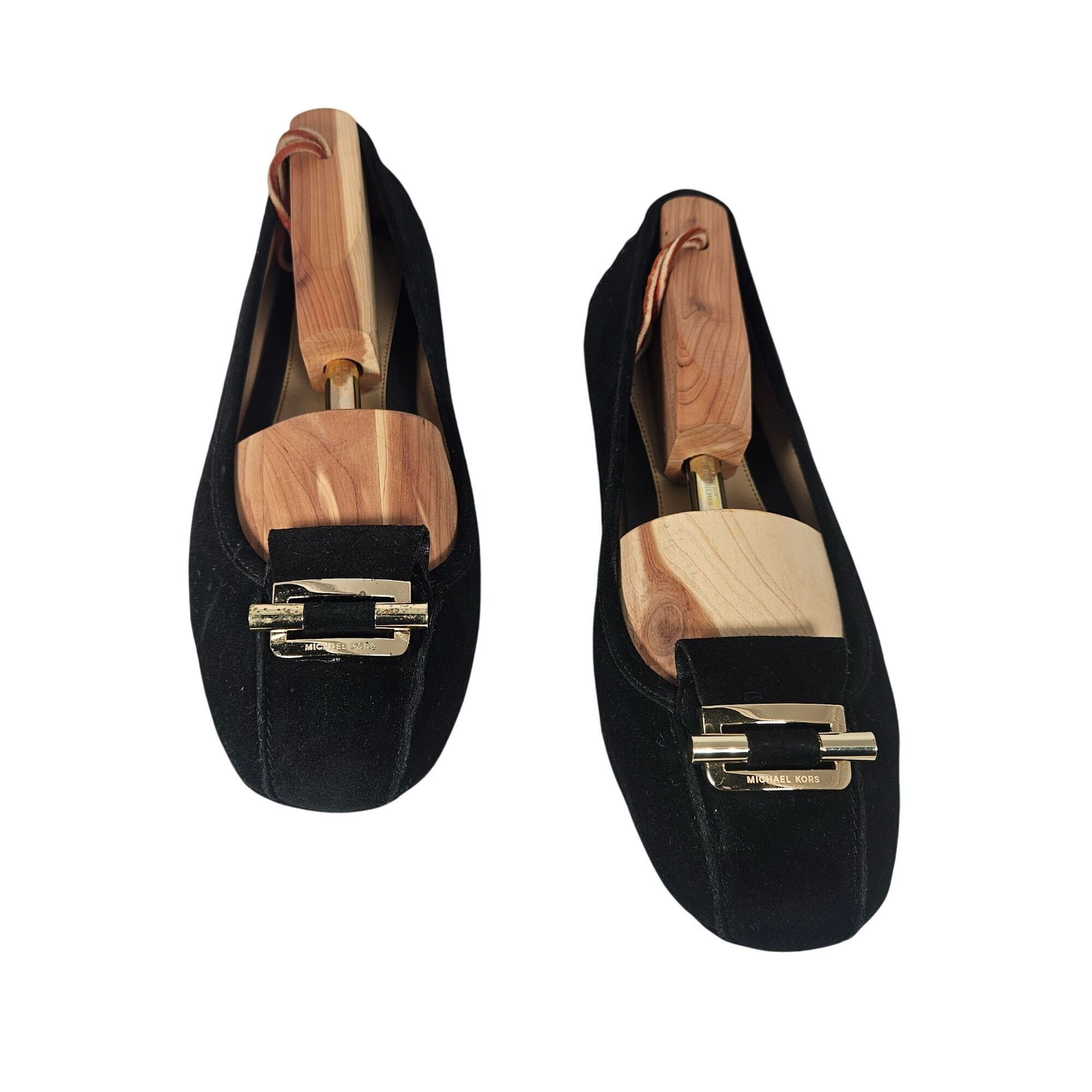 Michael Kors Michael Kors Woman's Black Suede Ballet Flats Minimalist 10M Size US 10 / IT 40 - 7 Thumbnail
