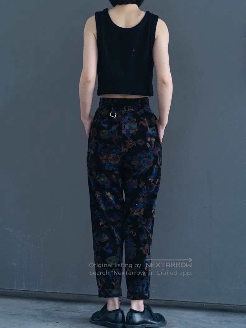 Kenzo Kenzo size M Ethnic floral corduroy trousers Size 27" / US 4 / IT 40 - 3 Thumbnail