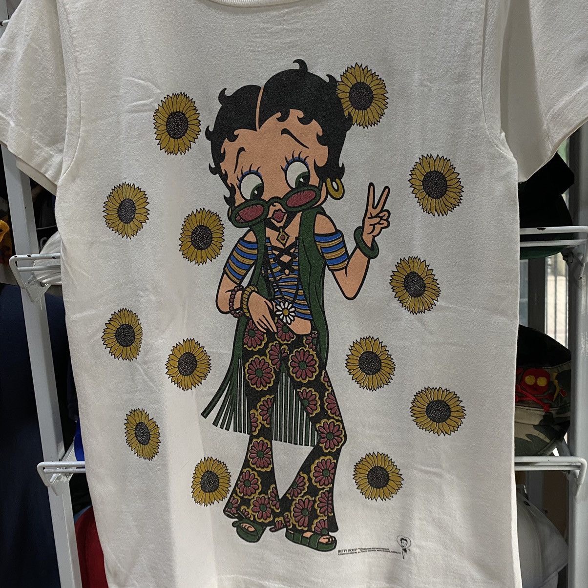 Cartoon Network Vintage Betty Boop Big print 90 single stitch Rare Sunflower Size US M / EU 48-50 / 2 - 5 Thumbnail