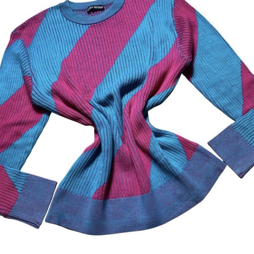 Issey Miyake ISSEY MIYAKE KNITWEAR MAGENTA BLUE COLORBLOCK Size M / US 6-8 / IT 42-44 - 12 Thumbnail