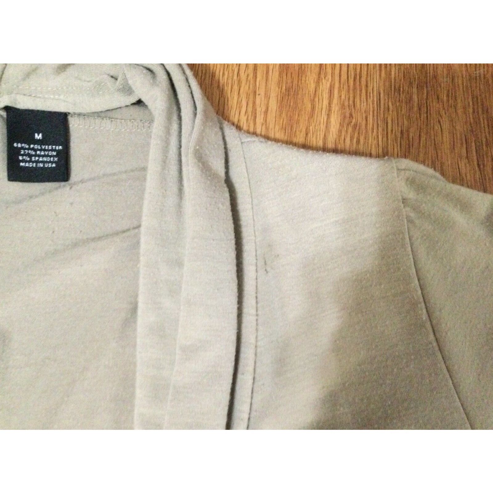 Vintage NEW DIRECTIONS Beige Short Sleeve Cardigan Top Medium Womens Size M / US 6-8 / IT 42-44 - 3 Thumbnail