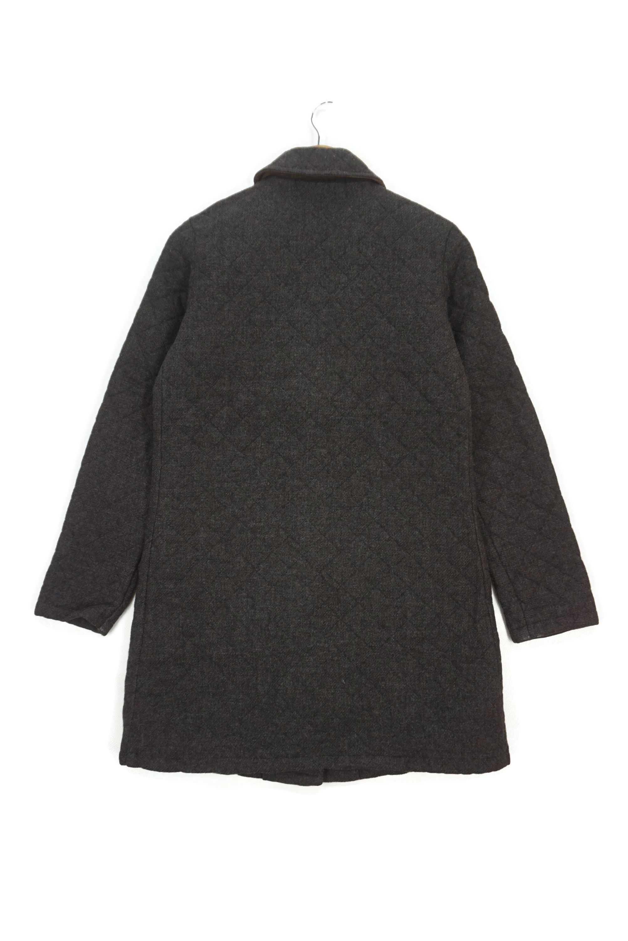 Mackintosh Quilted Lining Wool Jacket Long Coat Made in Scotland Size XS / US 0-2 / IT 36-38 - 3 Thumbnail