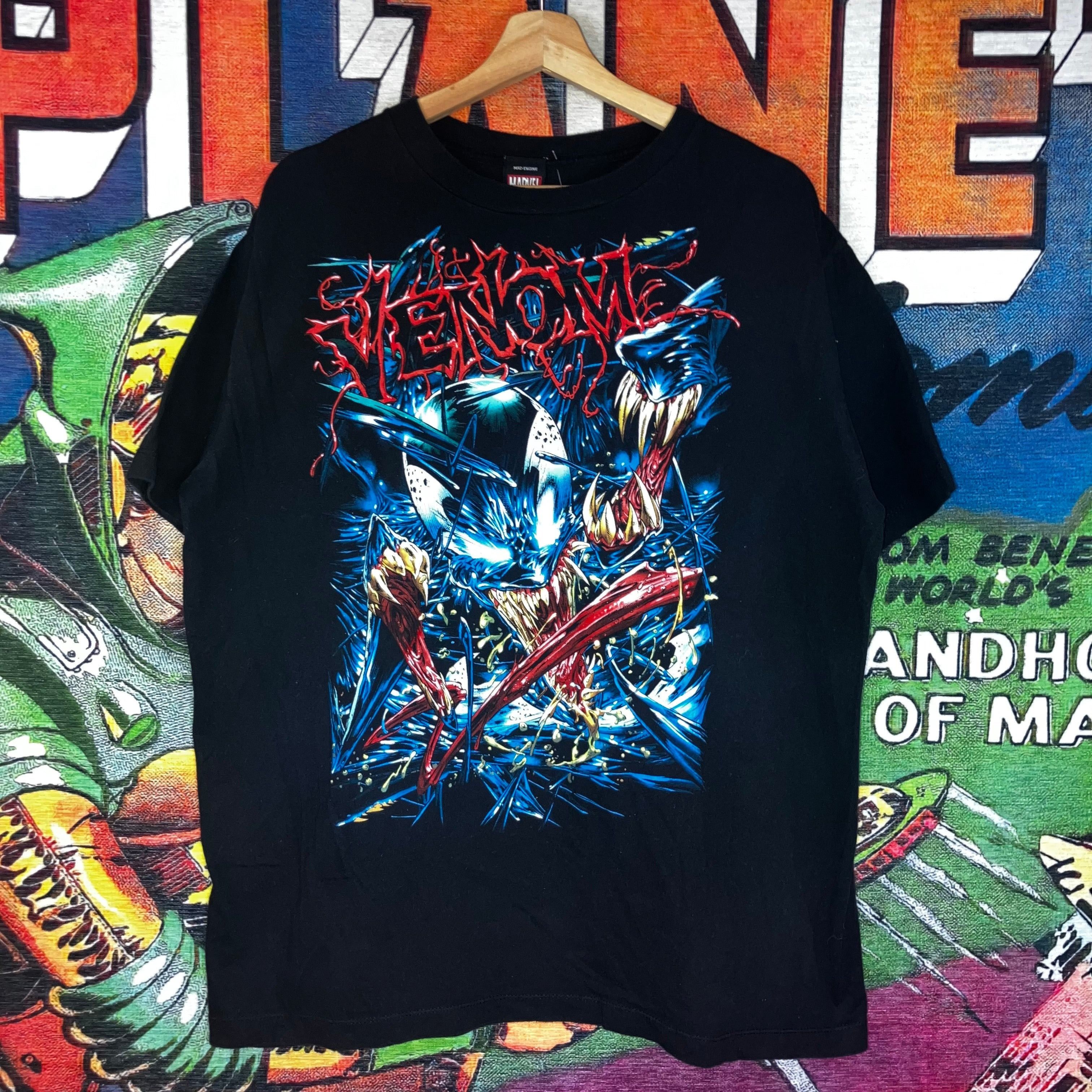 Mad Engine × Marvel Comics × Vintage Y2K Mad Engine Venom Tee Size 