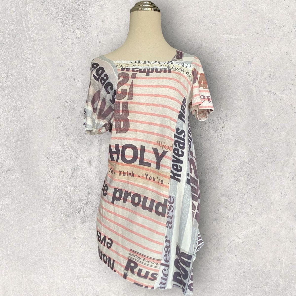 Nozomi Ishiguro 2012 Asymmetric Cut And Sew Tunic Size M / US 6-8 / IT 42-44 - 1 Thumbnail