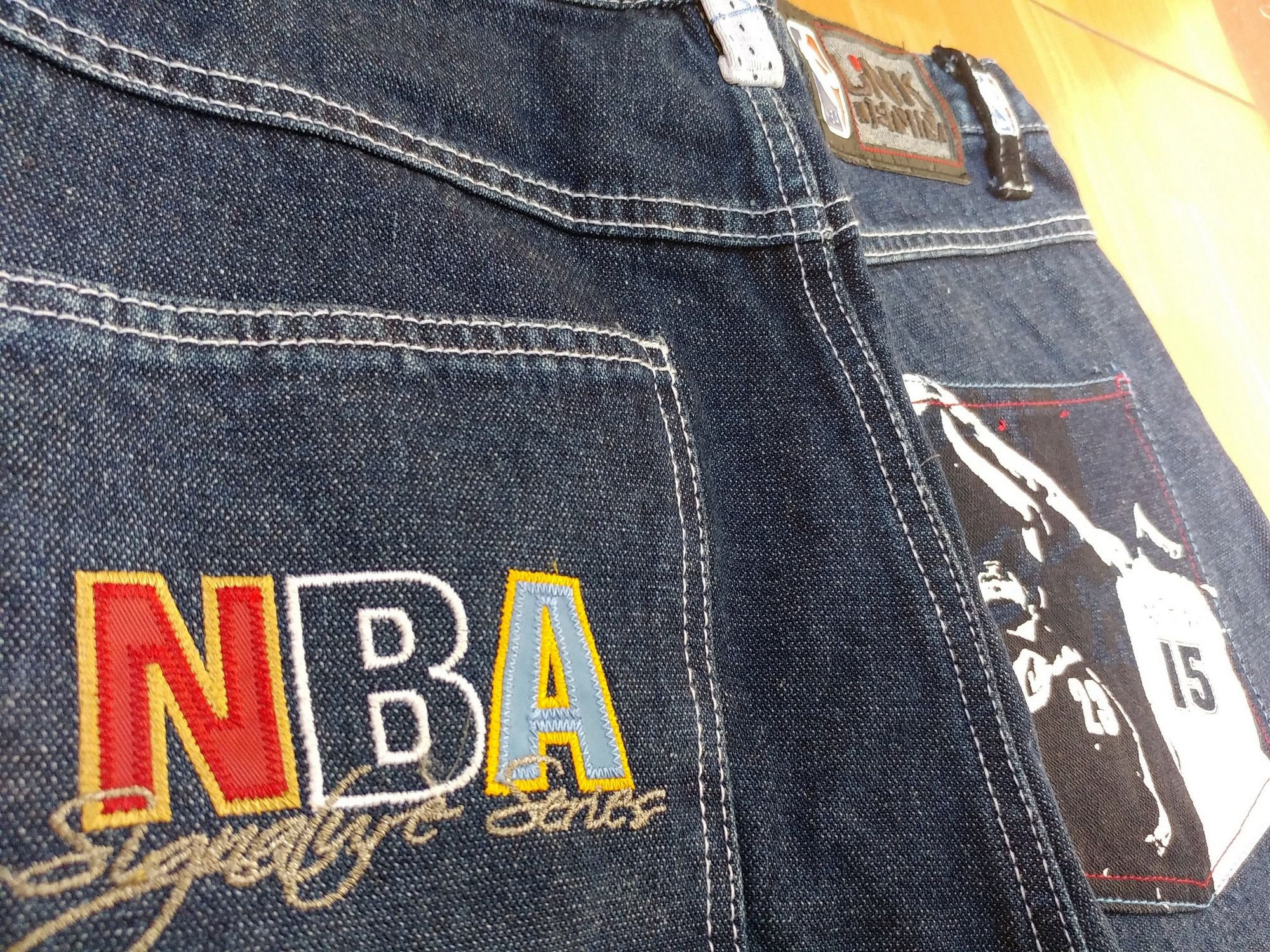 NBA NBA jeans, vintage UNK basketball, Cleveland Cavaliers W 32 Size US 32 / EU 48 - 9 Thumbnail