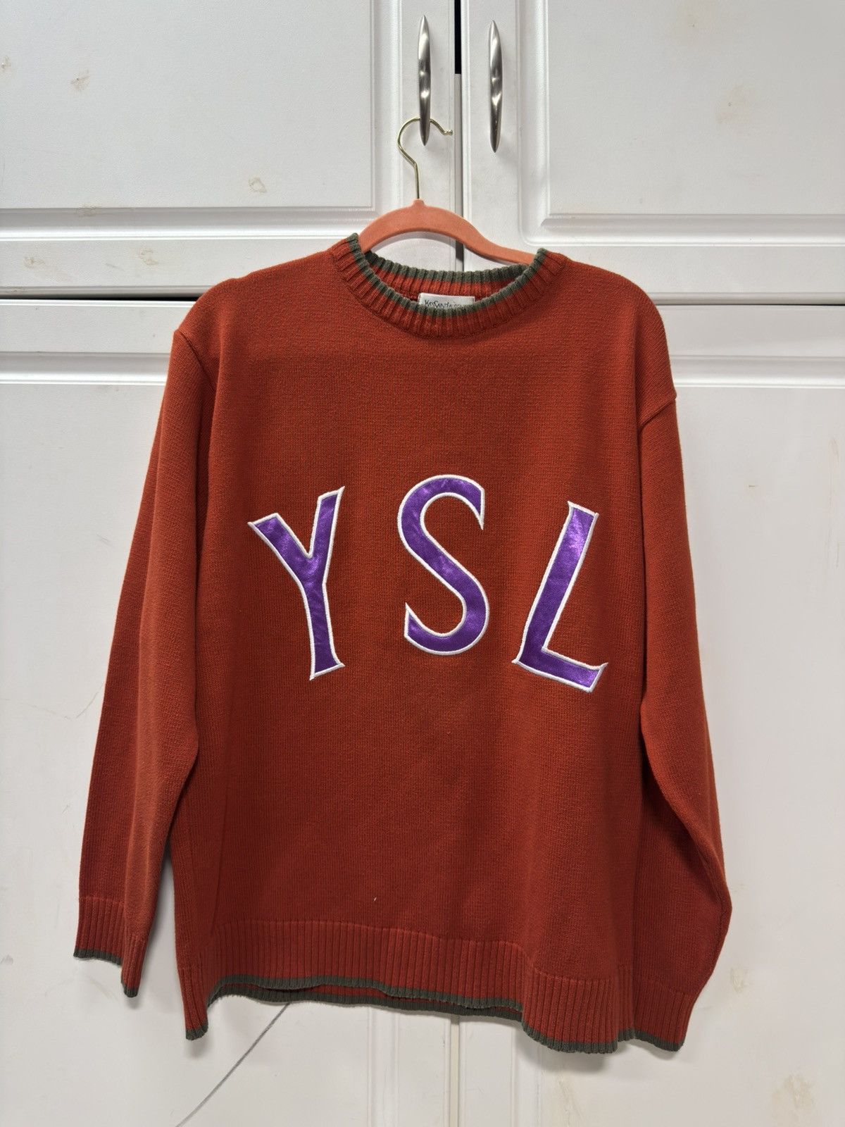 Yves Saint Laurent Vintage YSL pour homme knit sweater Size US L / EU 52-54 / 3 - 1 Thumbnail
