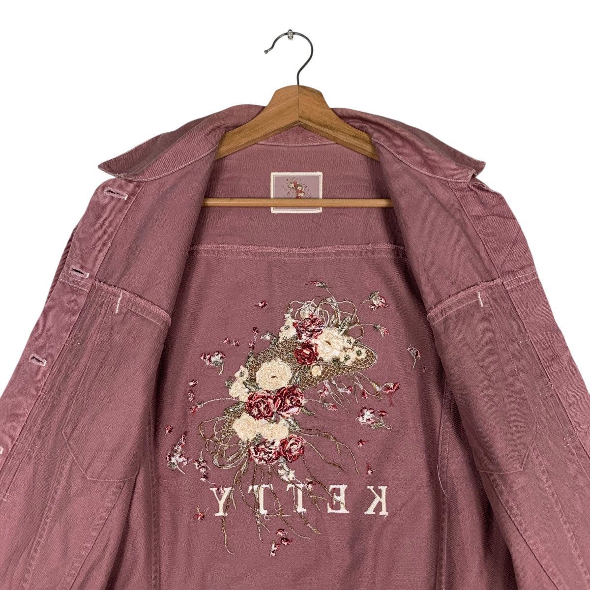 Japanese Brand KETTY Embroidery Big Logo Pink Jacket #1398-C63 Size M / US 6-8 / IT 42-44 - 12 Thumbnail