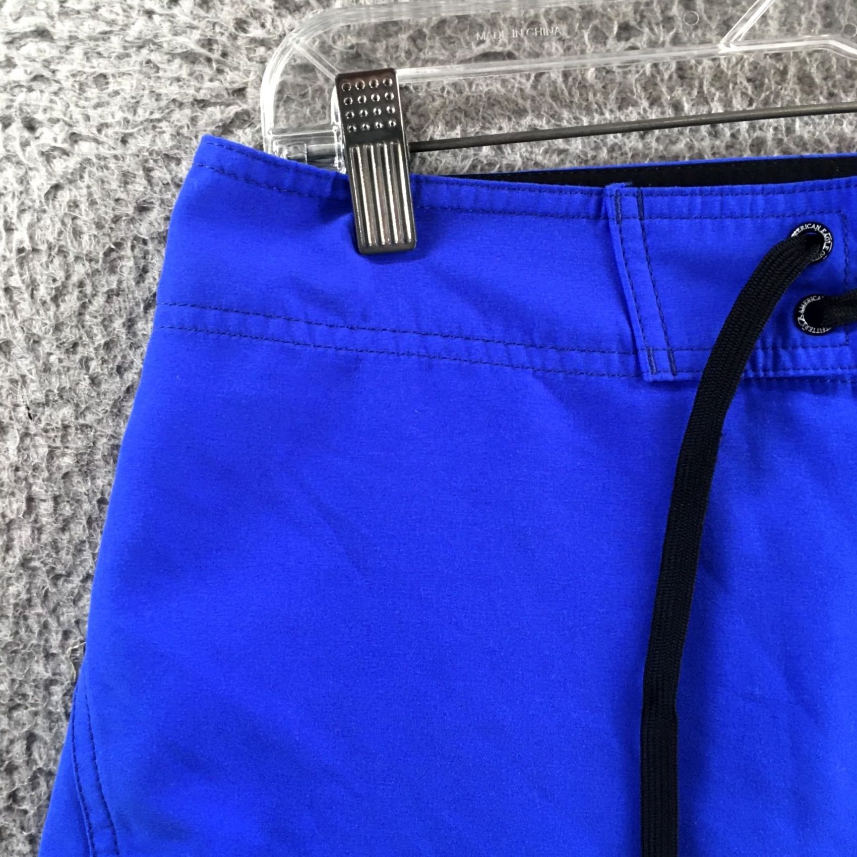 American Eagle Outfitters American Eagle Board Shorts Mens Small Blue Drawstring Cargo Swim Trunks AEO Size US 29 - 2 Thumbnail