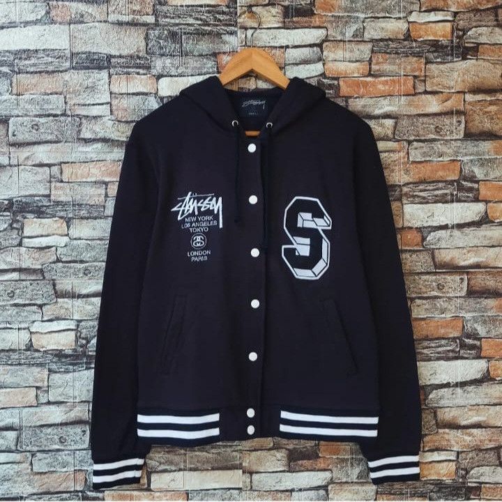 Stussy STUSSY World Tour Varsity Hoodie Size US S / EU 44-46 / 1 - 1 Thumbnail