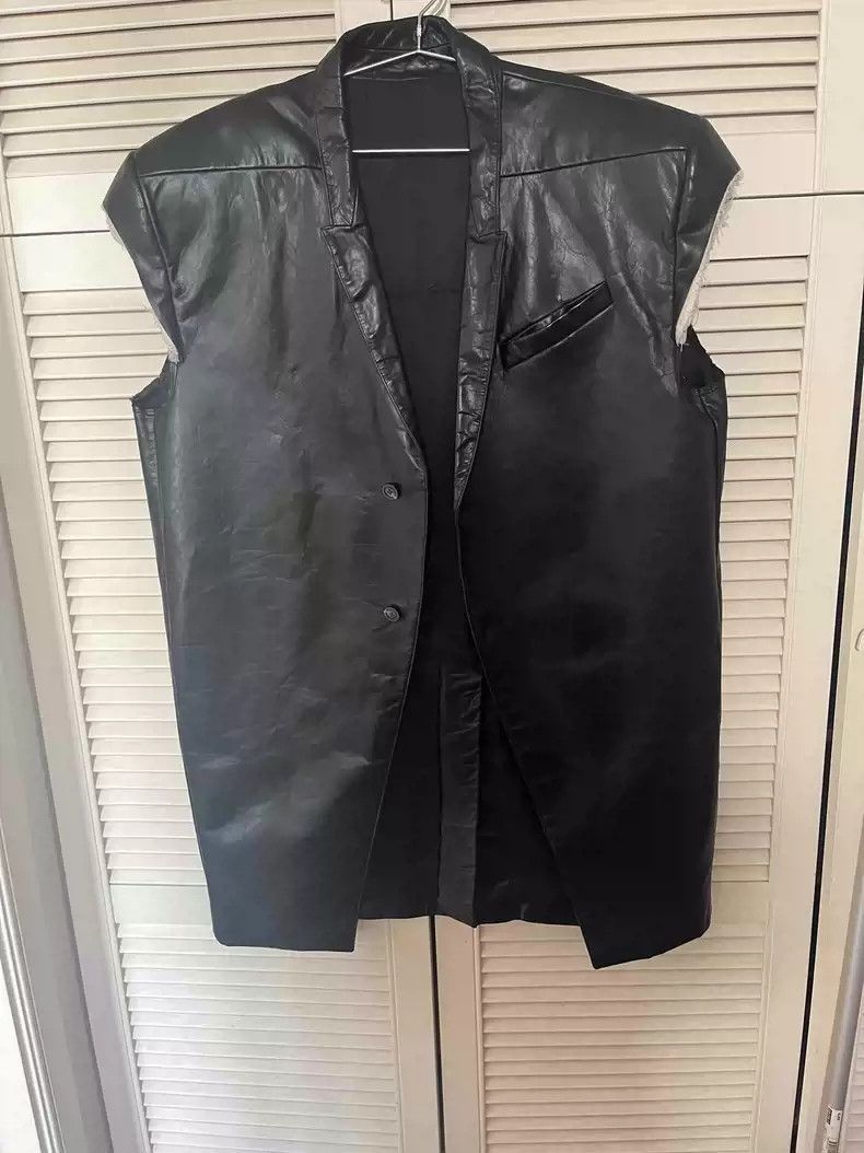 Rick Owens Rick Owens Long vest in cowhide-2505 Size US M / EU 48-50 / 2 - 1 Thumbnail