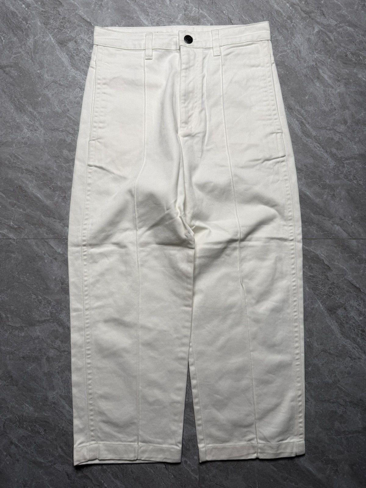 AMI AMI Paris 1 Pleat Wide leg Denim Pants Size US 29 - 1 Thumbnail