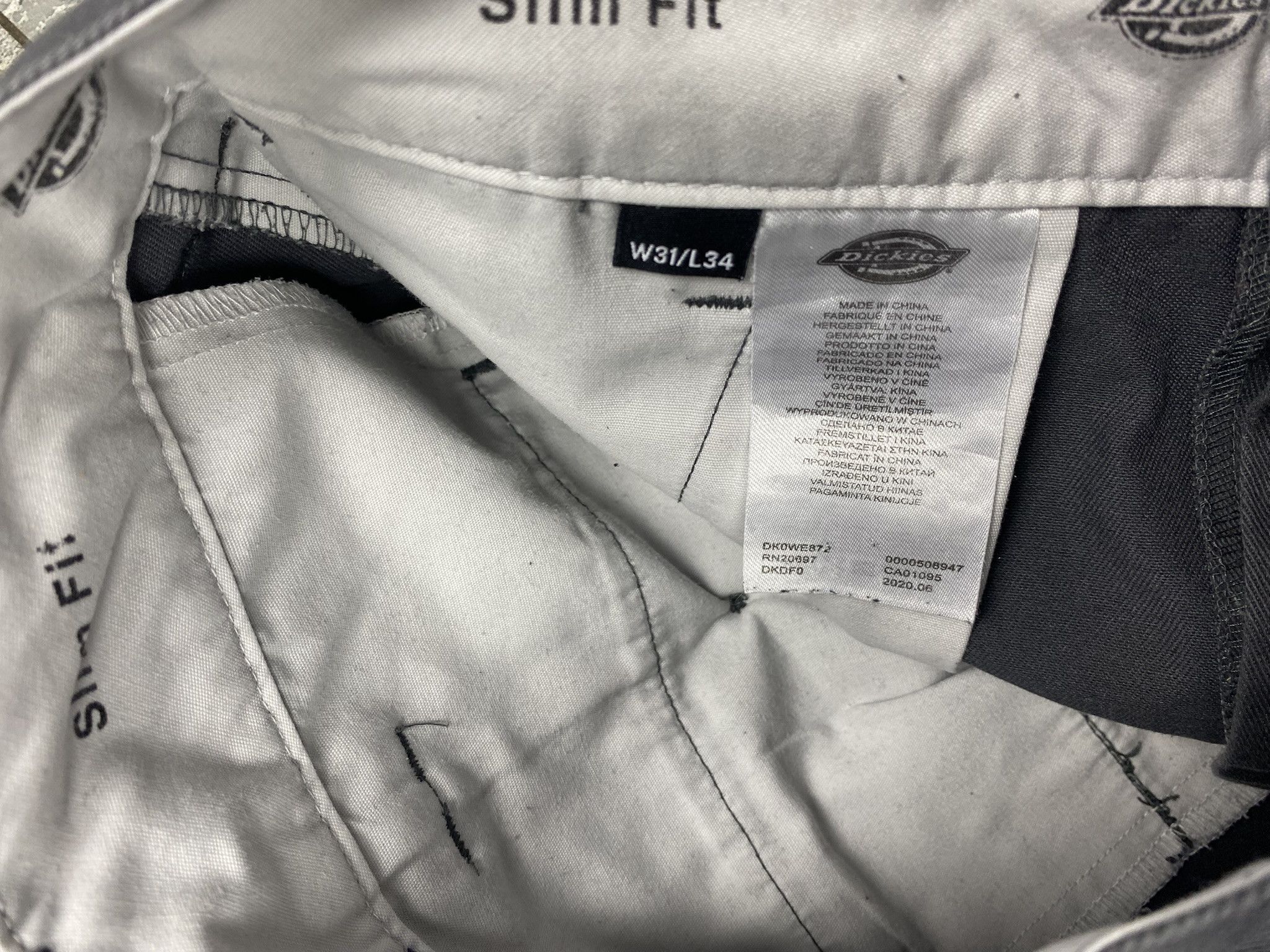 Dickies Spodnie Dickies męskie W31 L32 szare Size US 31 - 3 Thumbnail