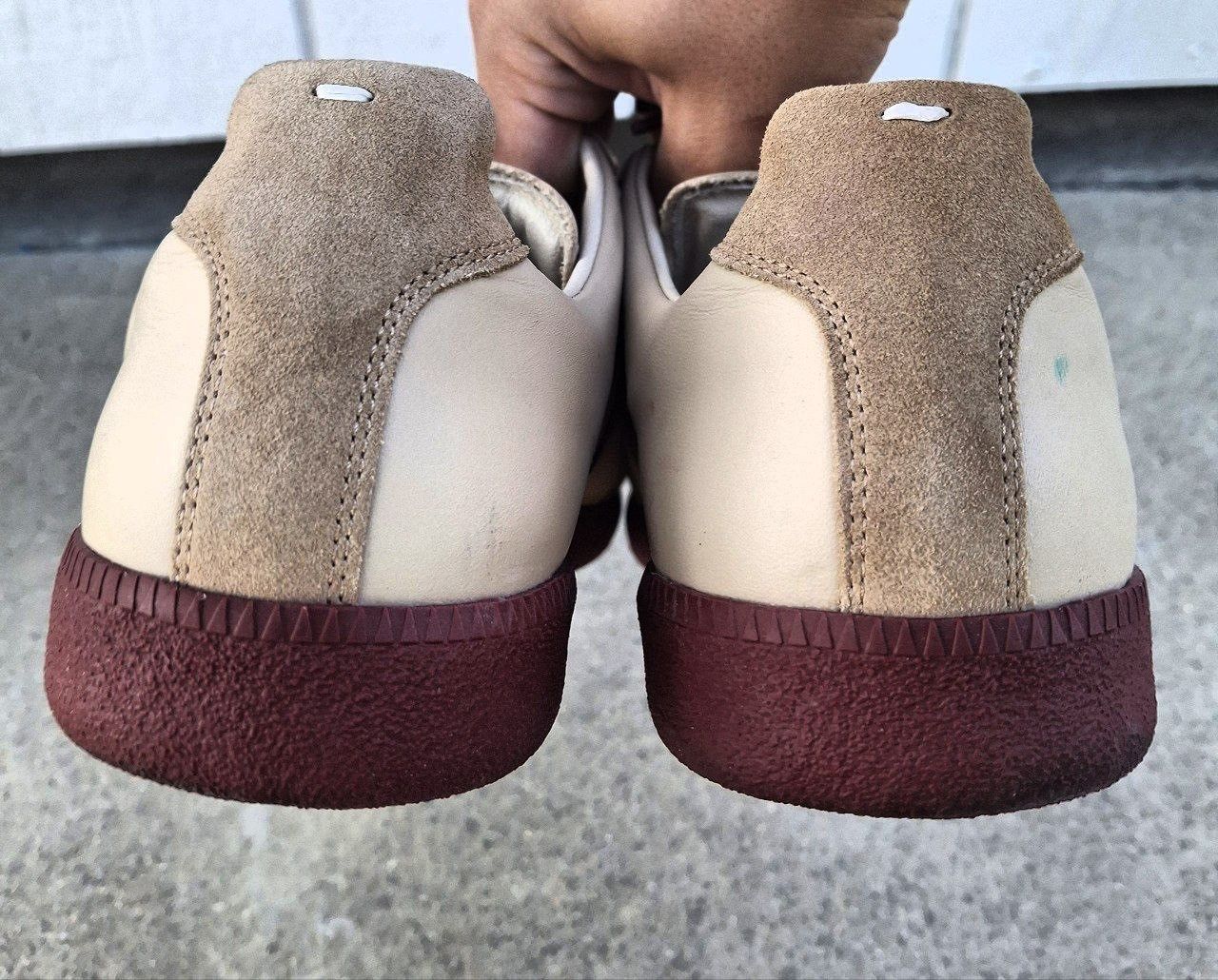 Maison Margiela Maison Margiela Replica Low Top Beige Leather Sneakers Size US 13 / EU 46 - 5 Thumbnail