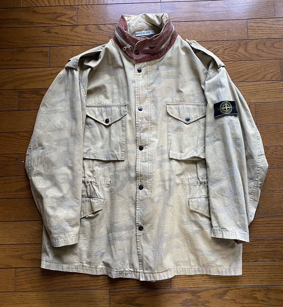 Massimo Osti Stone Island stone island ice camo M 65 field jacket Grailed