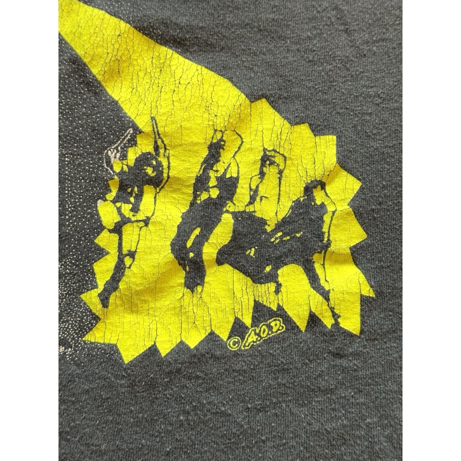 Vintage VINTAGE Adrenaline O.D. Humungousfungusamongus T Shirt XL Black Cotton Crew Neck Short Sleeve RP Men's 80s Band Punk Graphic Print Double-Sided Size US XL / EU 56 / 4 - 6 Thumbnail