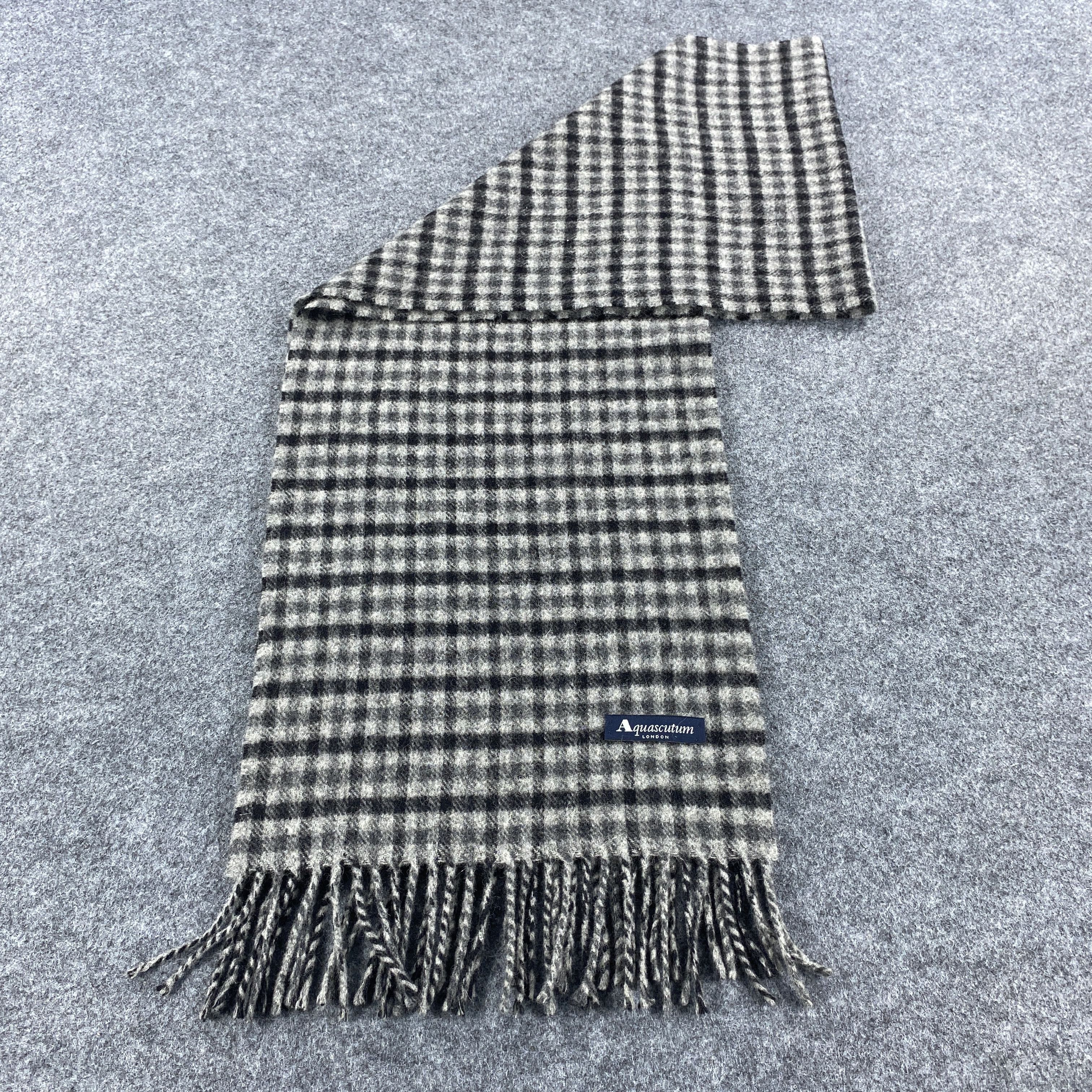 Aquascutum × Vintage Aquascutum Scarf # Muffler # Neckwear # D614 Size ONE SIZE - 6 Thumbnail