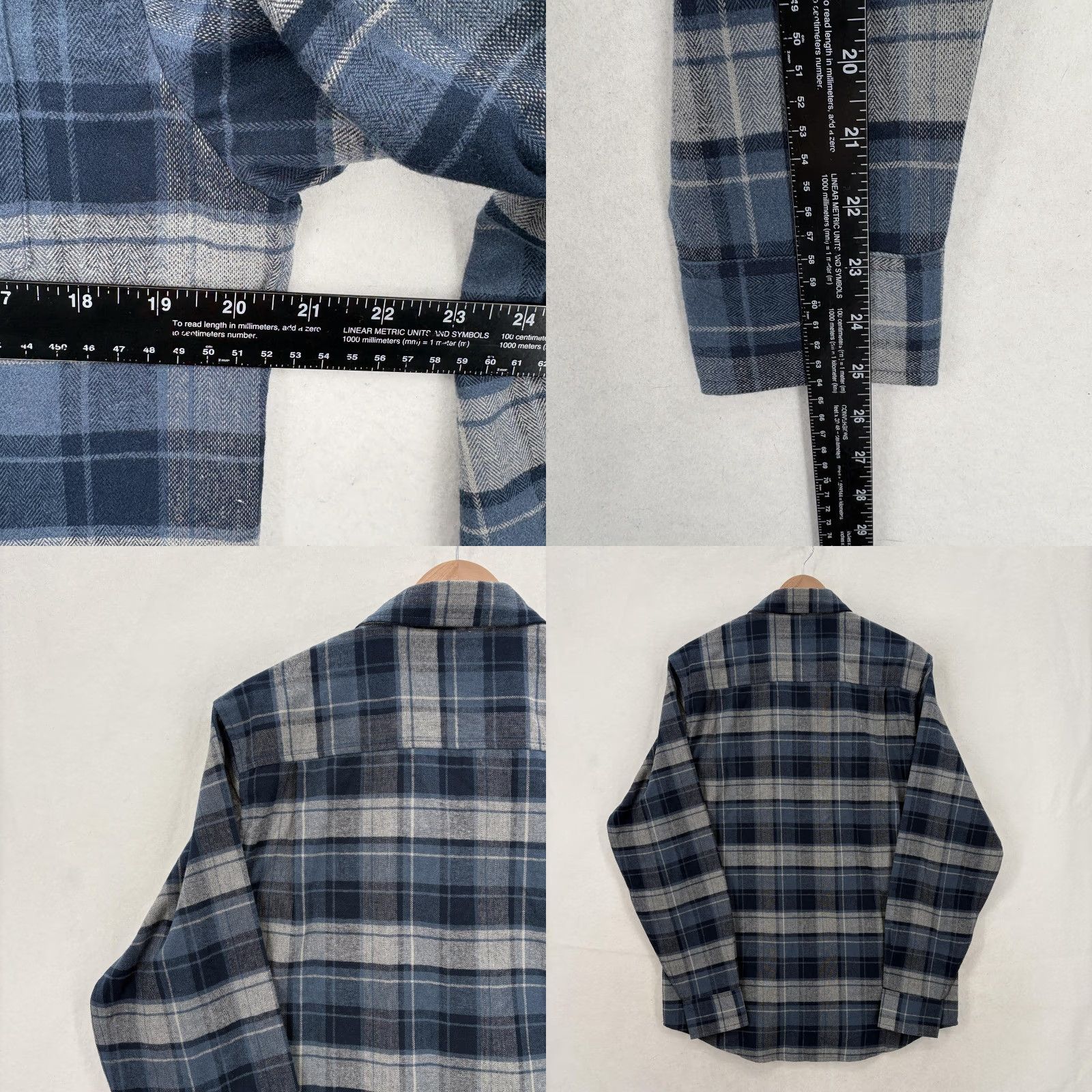 Weatherproof Weatherproof Vintage Shirt Mens Small Blue Plaid Flannel Button Front NWT Size US S / EU 44-46 / 1 - 9 Thumbnail