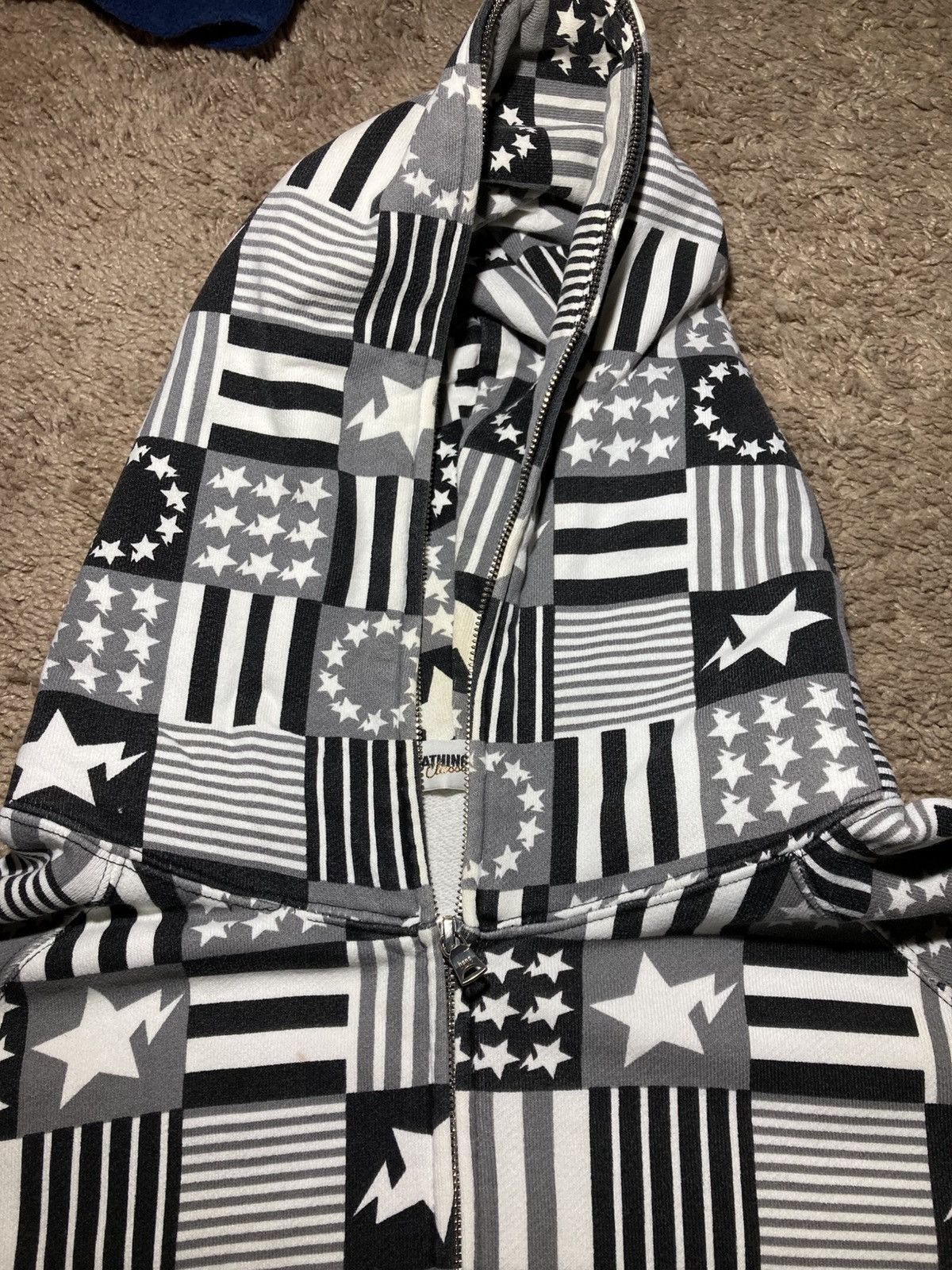 Bape 2011 Bape Sta Full Zip Patchwork Stars Stripes Flags Rip Size US L / EU 52-54 / 3 - 6 Thumbnail