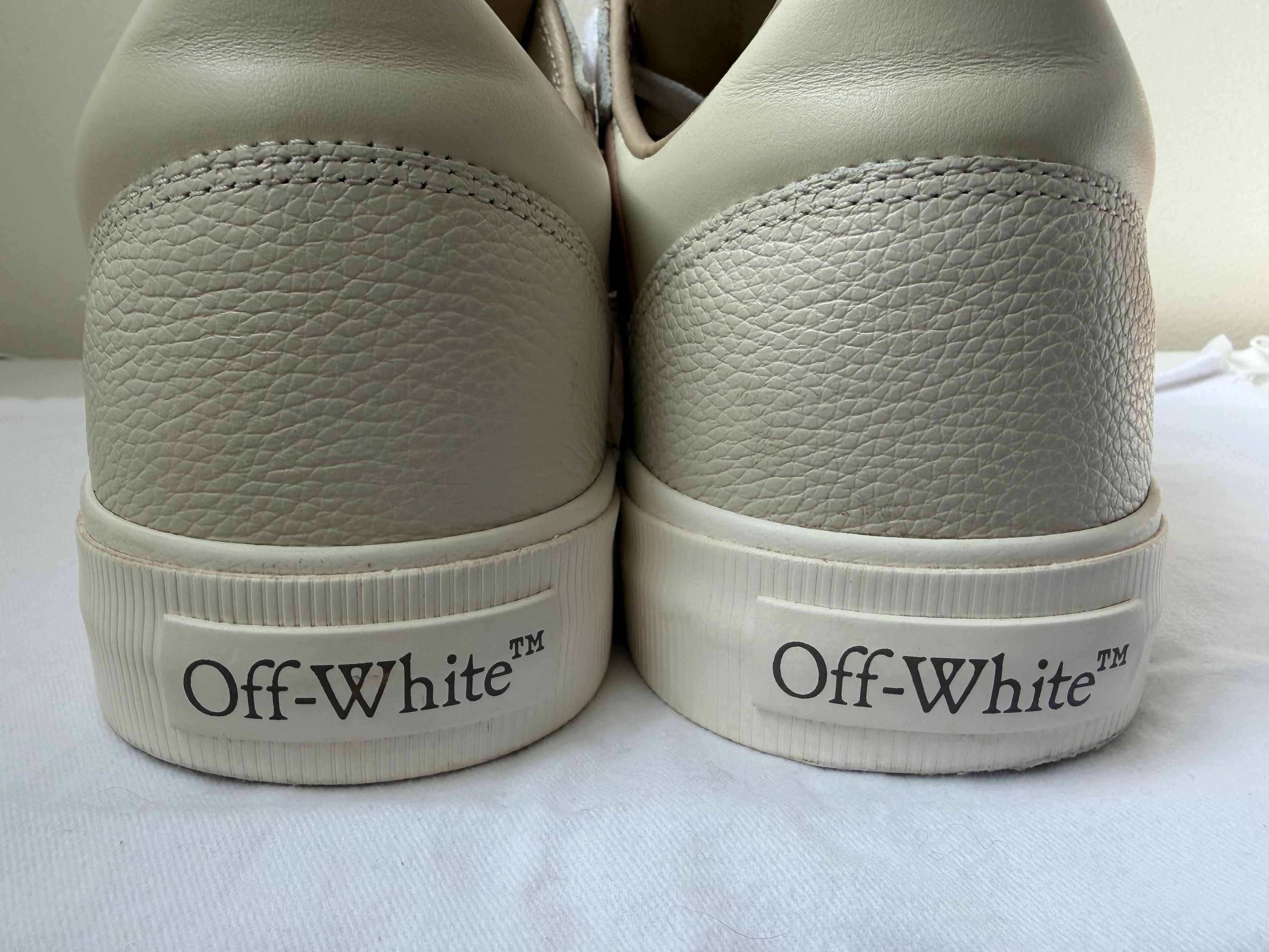 Off-White Off-White Low Vulcanized Leather Sneakers Pink/Nude Size 8 Size US 8 / IT 38 - 5 Thumbnail
