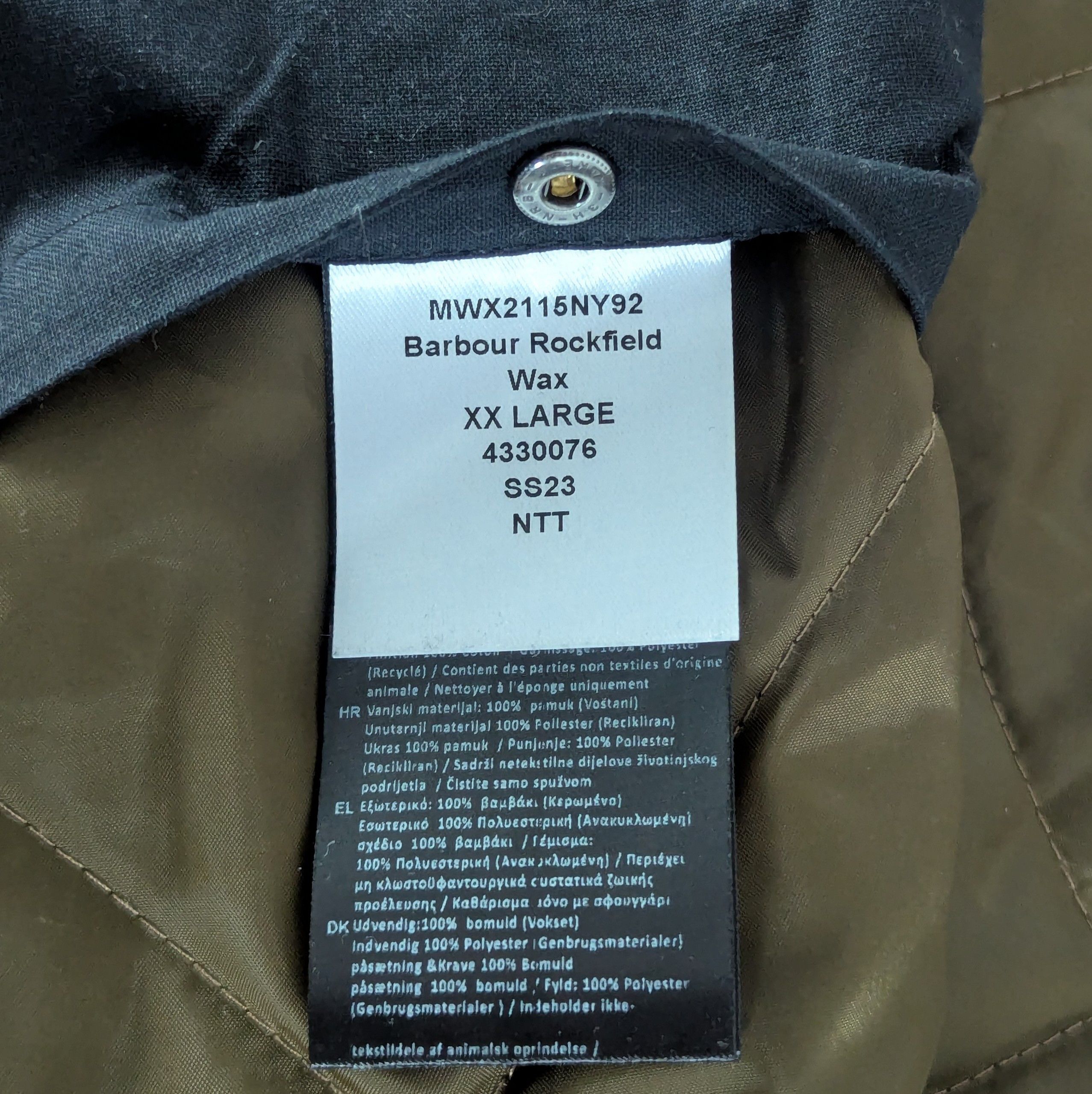 Barbour Barbour Rockfield Wax Hooded Jacket Size XXL Waxed Cotton Size US XXL / EU 58 / 5 - 15 Thumbnail