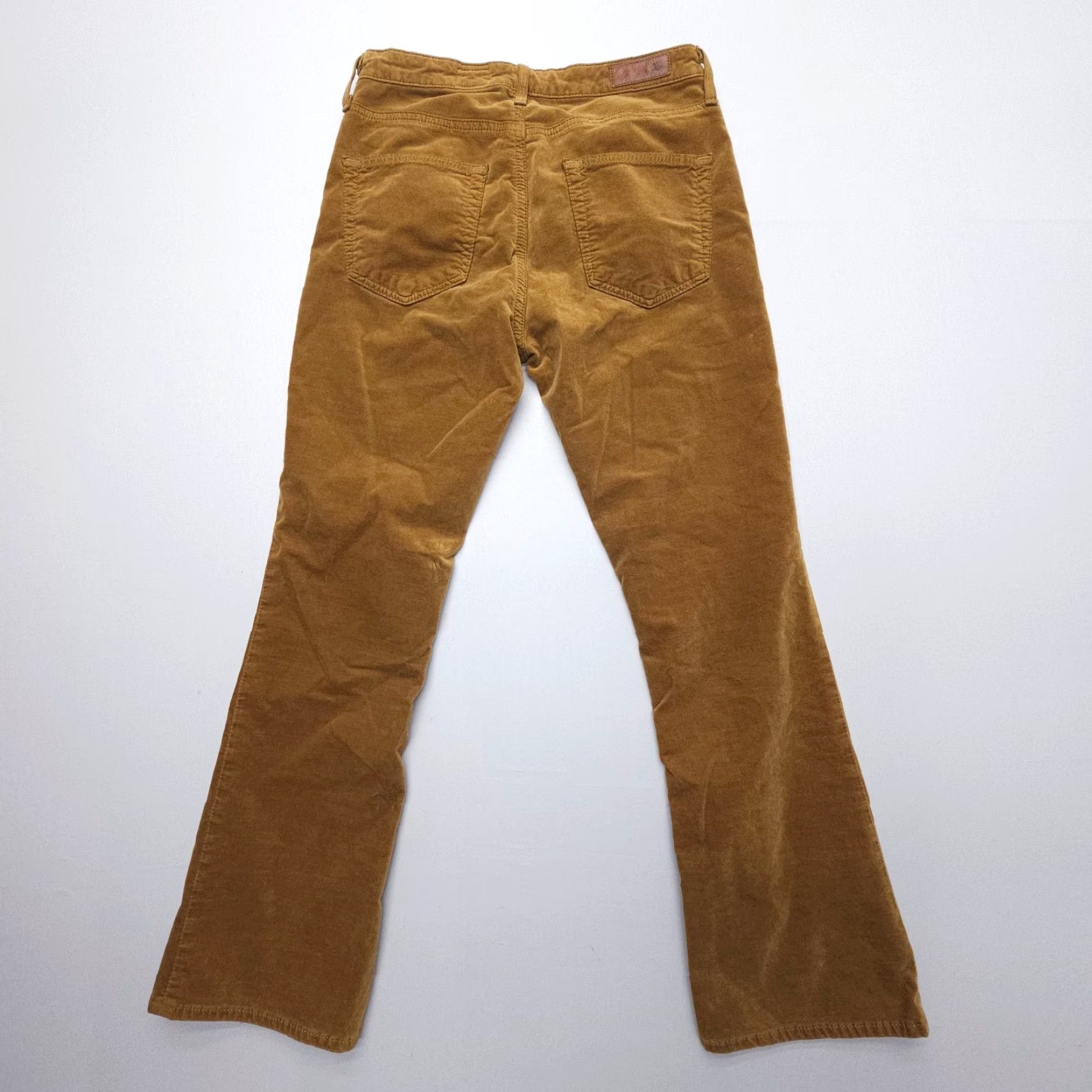 Vintage AG Adriano Goldschmied The Jodi High Rise Slim Flare Crop Jeans Velvet Size 25 Brown Woman Jeans Crop Flared 5-Pocket Style Mens? Size 42" / US 20 - 2 Thumbnail