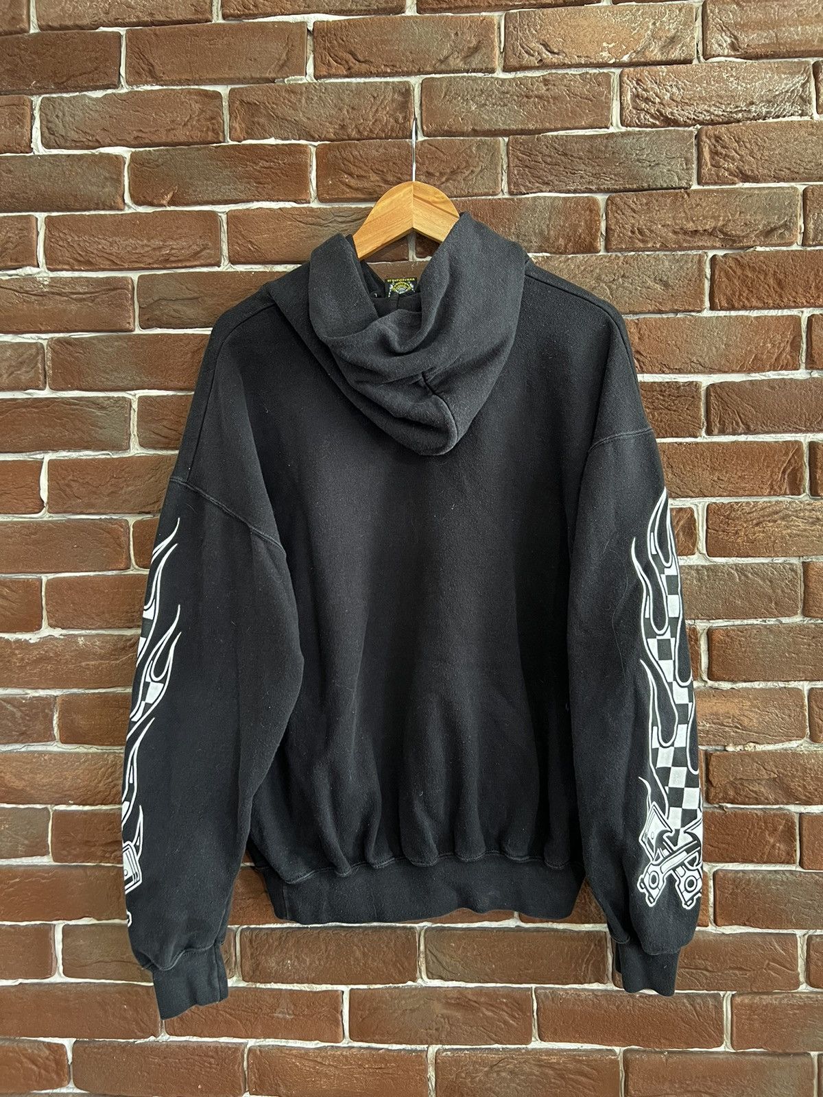 Ford Vintage Ford Racing Black and Blue Flames Fire Car Hoodie L Size US L / EU 52-54 / 3 - 2 Thumbnail