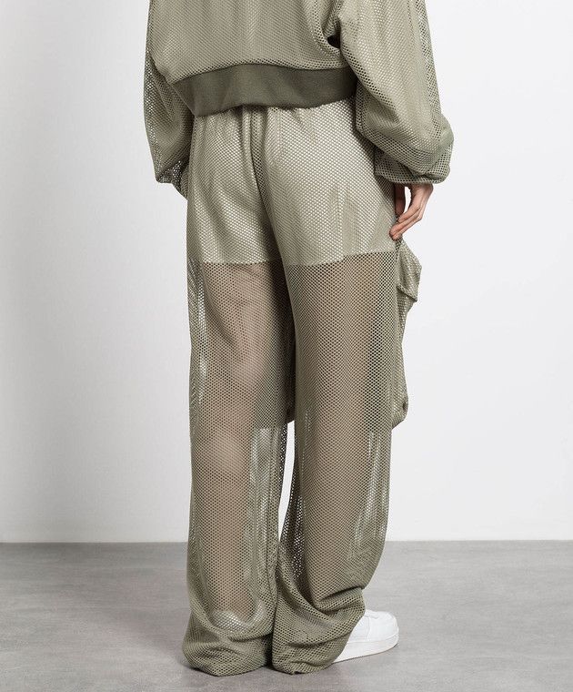 Off-White o1y1225 Logo Cargo Sweatpant in Military Green Size 25" / US 0 / IT 36 - 3 Thumbnail