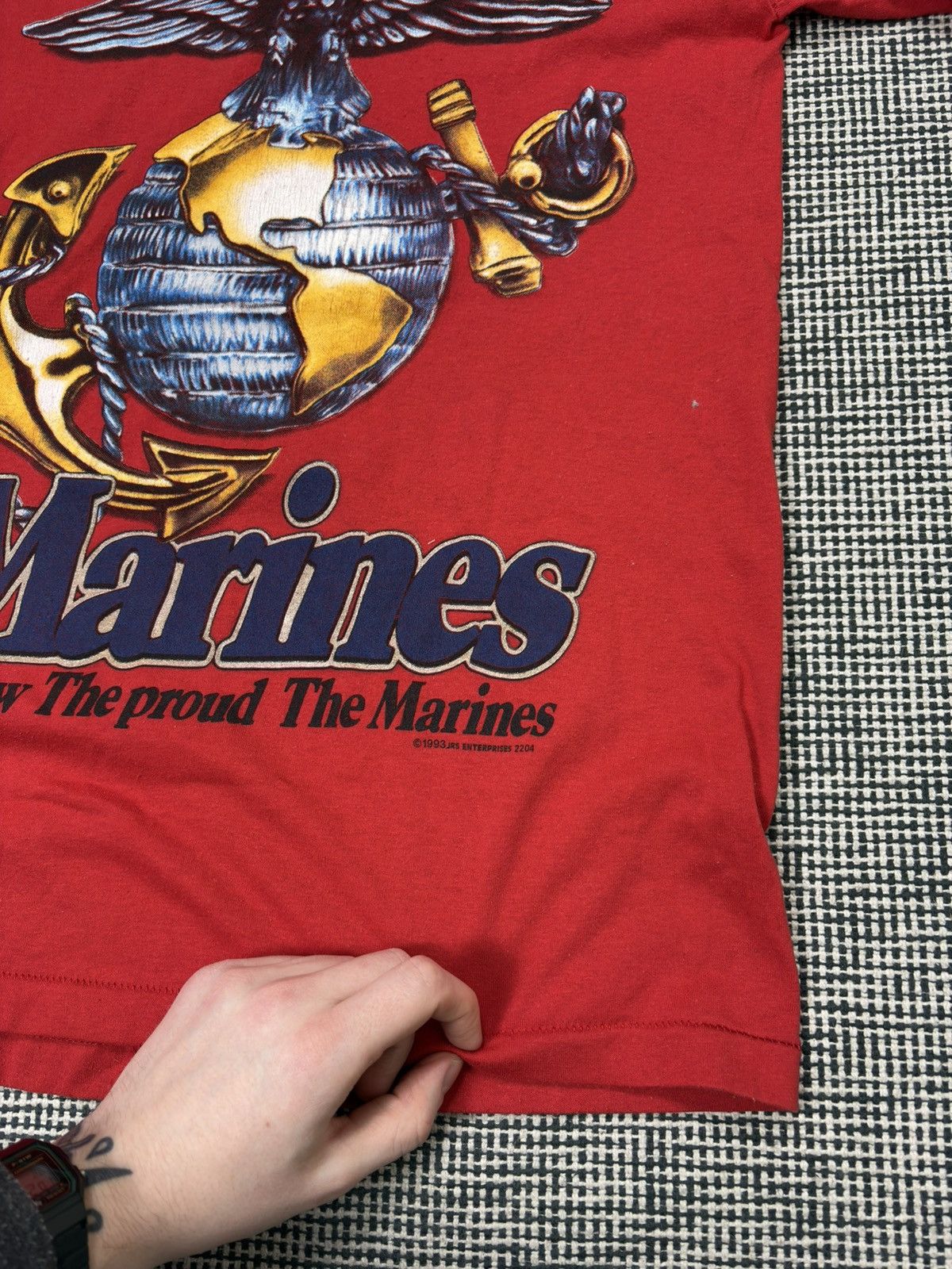 Other 1993 us marines vintage t-shirt american army military Size US M / EU 48-50 / 2 - 3 Thumbnail