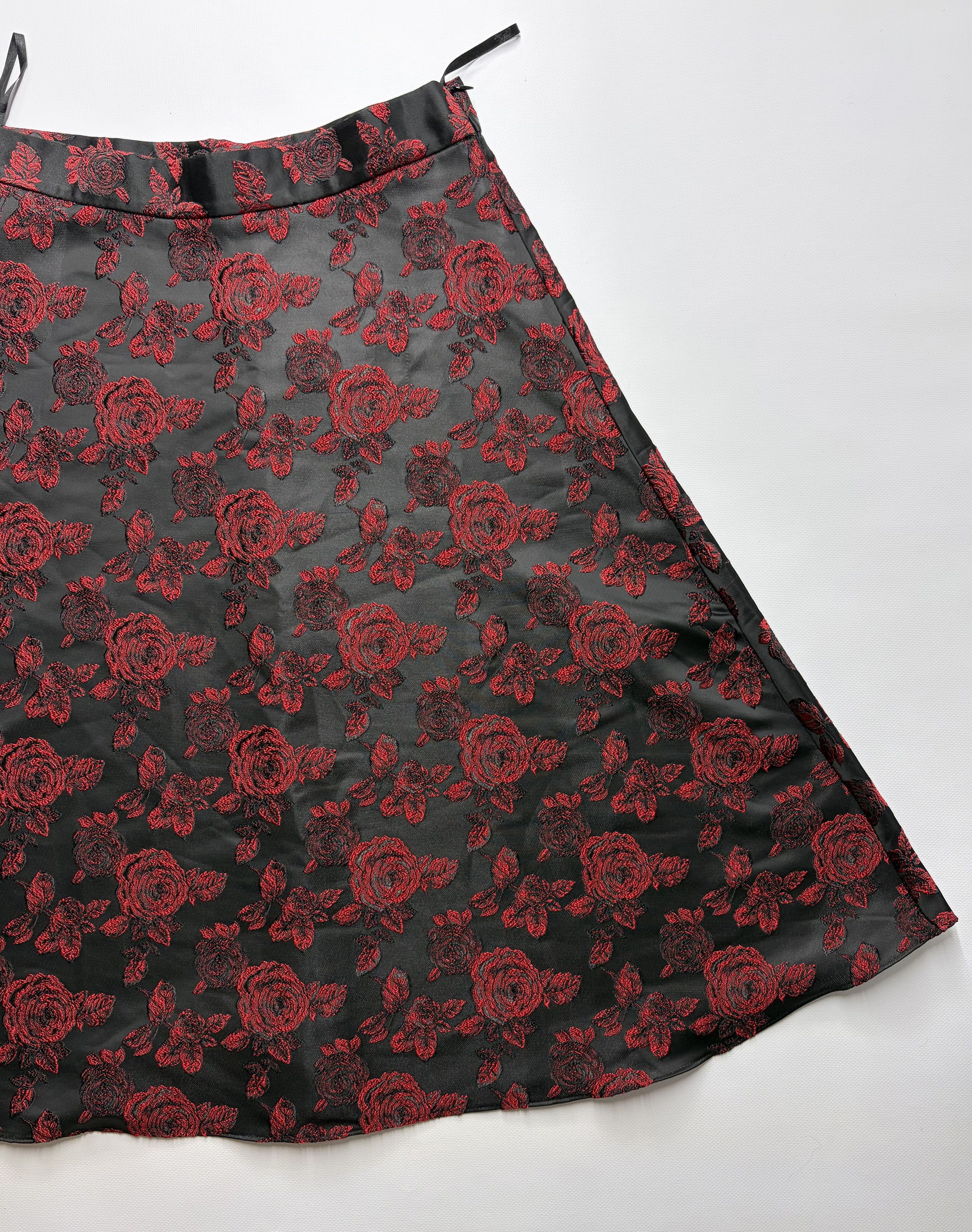 Vintage Women's Printed Flared Skirt Size 36" / US 14 / IT 50 - 3 Thumbnail