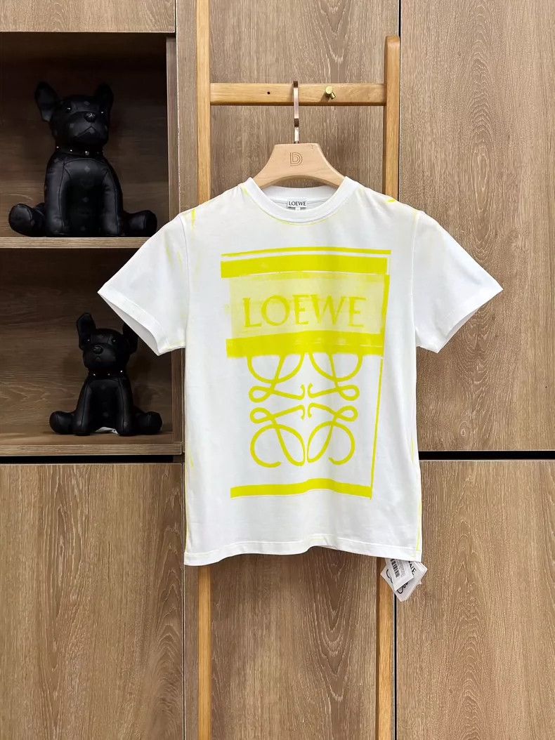 LOEWE Women's White Short Sleeve T-Shirt - dmc