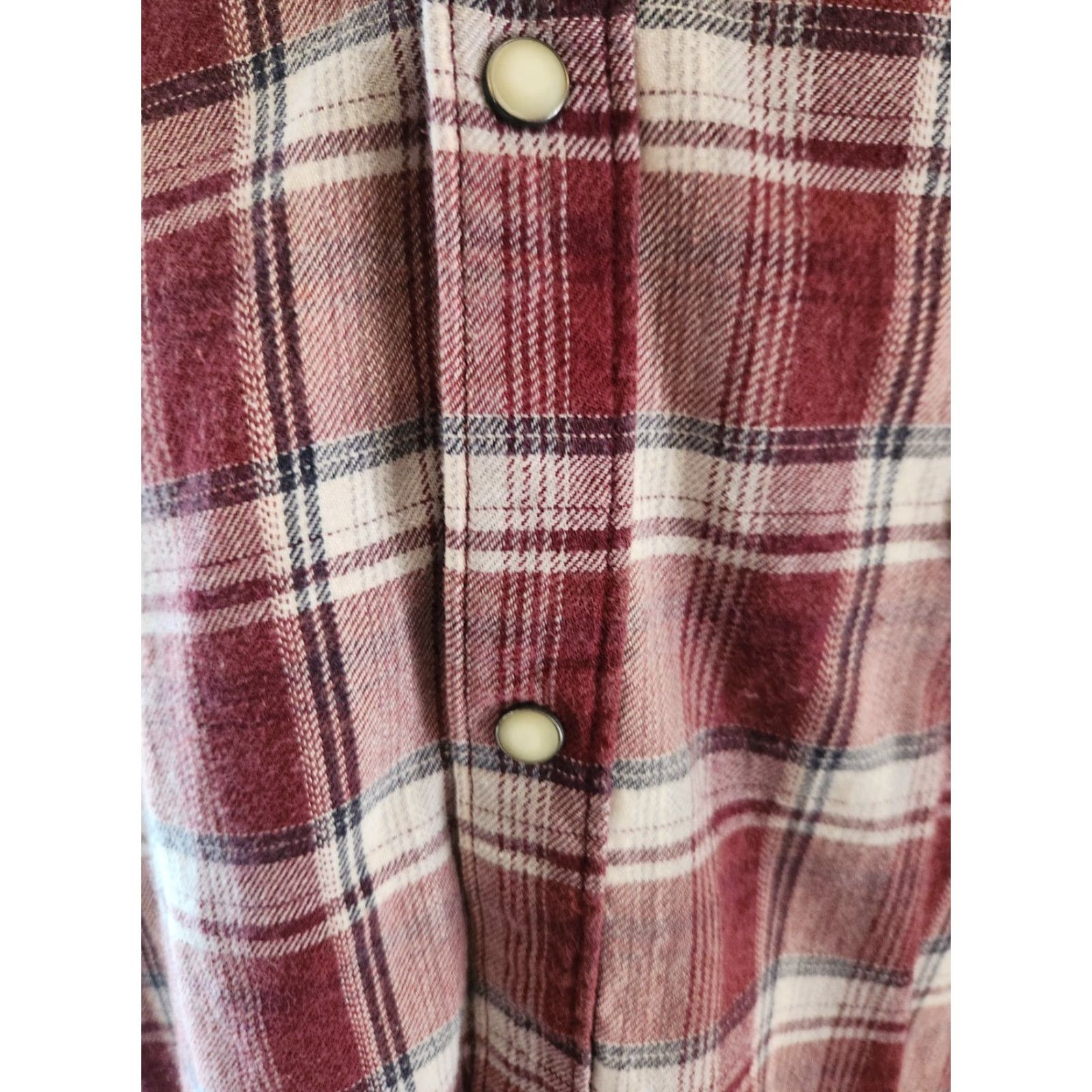 Vintage Ruff Hewn Men’s Pearl Snap Long Sleeve Plaid Shirt Cotton Red XXL Shirt Casual Street Western, 90s, Cowboy, Grunge, Southwestern Mens Size US XXL / EU 58 / 5 - 2 Thumbnail