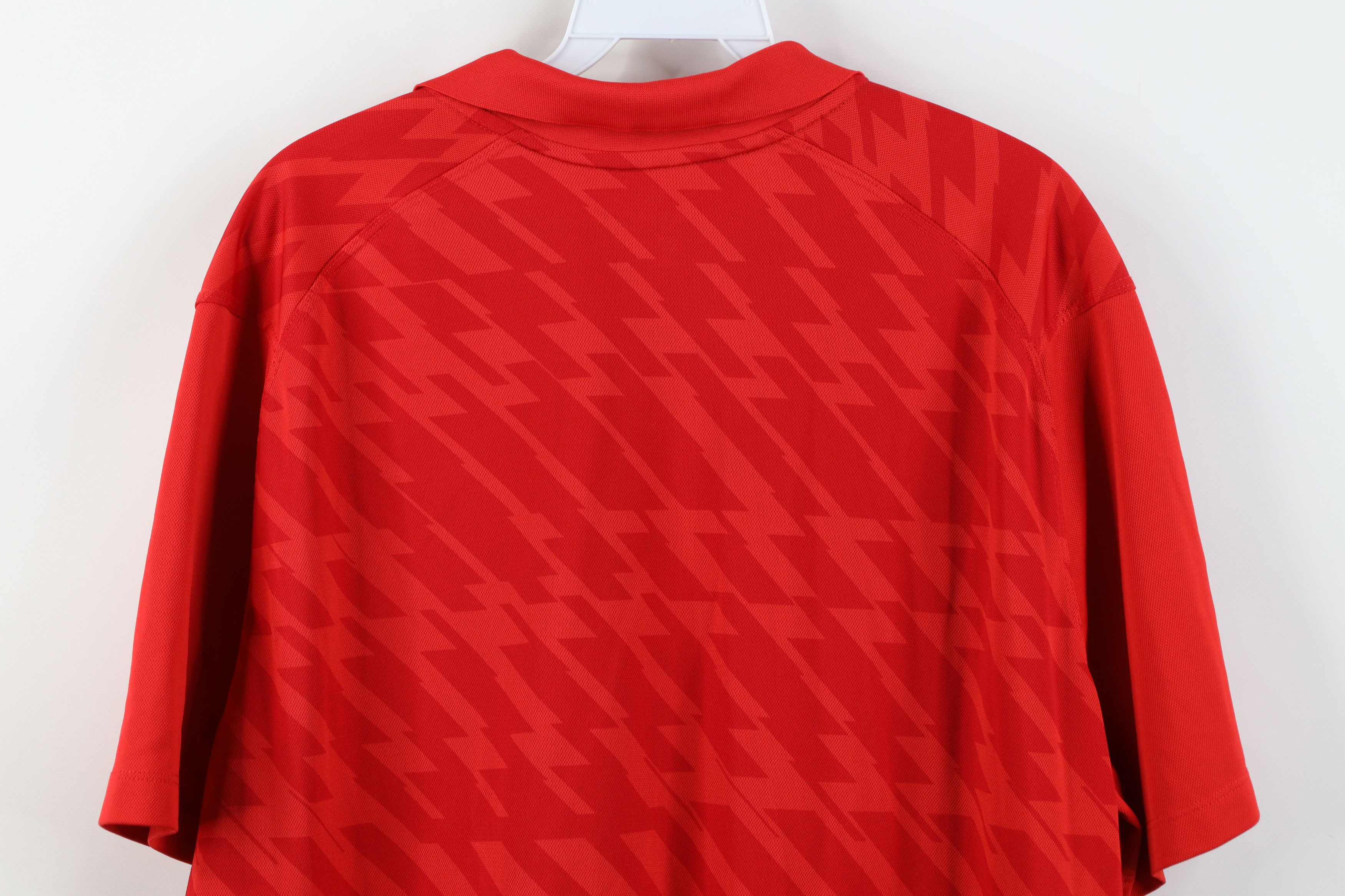 Nike Nike Ohio State University Football Knit Golf Polo Shirt Red Size US XL / EU 56 / 4 - 13 Thumbnail