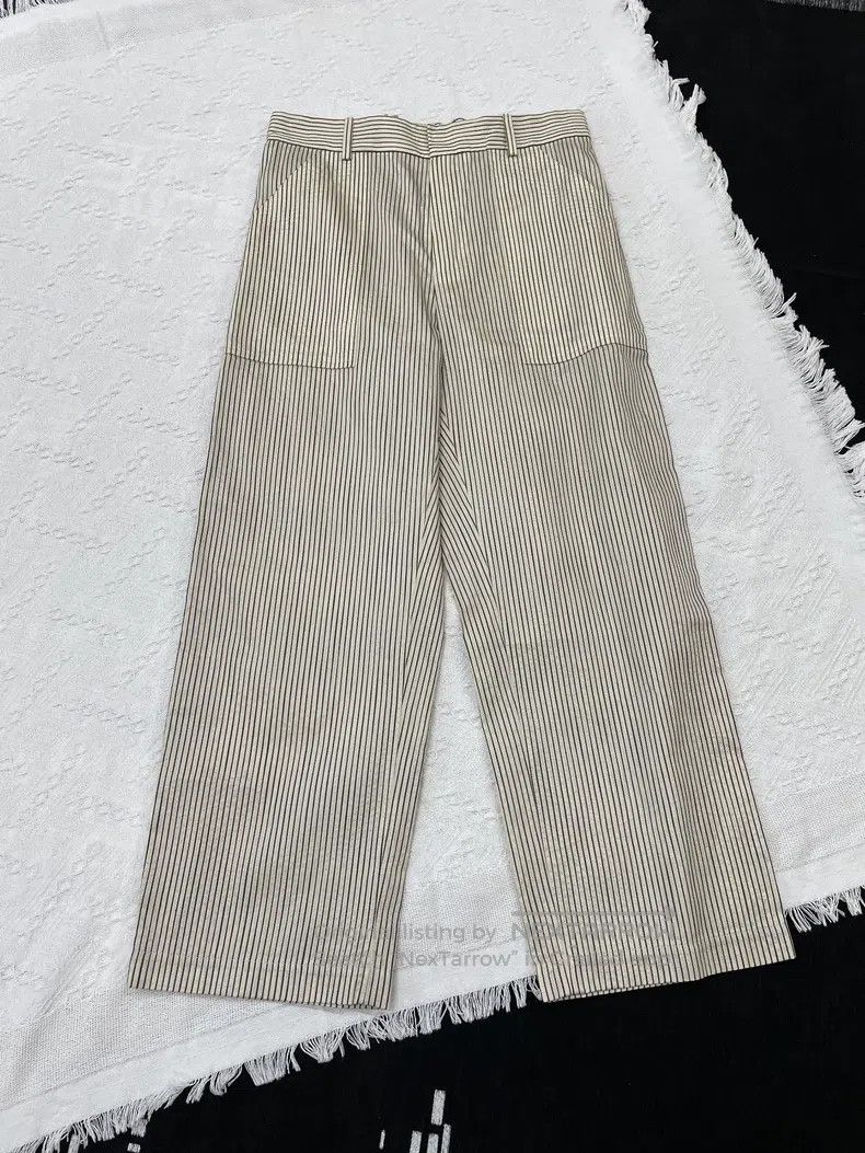 Dior Dior Striped wide-leg trousers Size 24" / US 00 / IT 34 - 1 Thumbnail