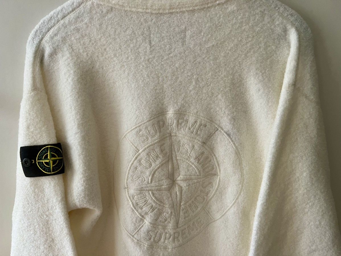 Stone Island Stone Island x Supreme Wool Boucle Cardigan White Men Sz- S Size US S / EU 44-46 / 1 - 11 Thumbnail