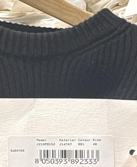 Jil Sander o1mt1gz0426 Sweater in Black Size XL / US 12-14 / IT 48-50 - 6 Thumbnail