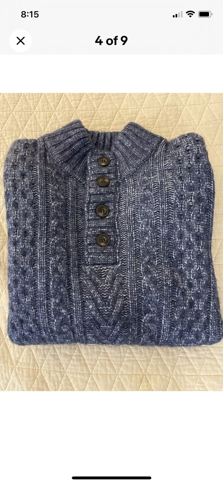 Triple Blend Henley Sweater
