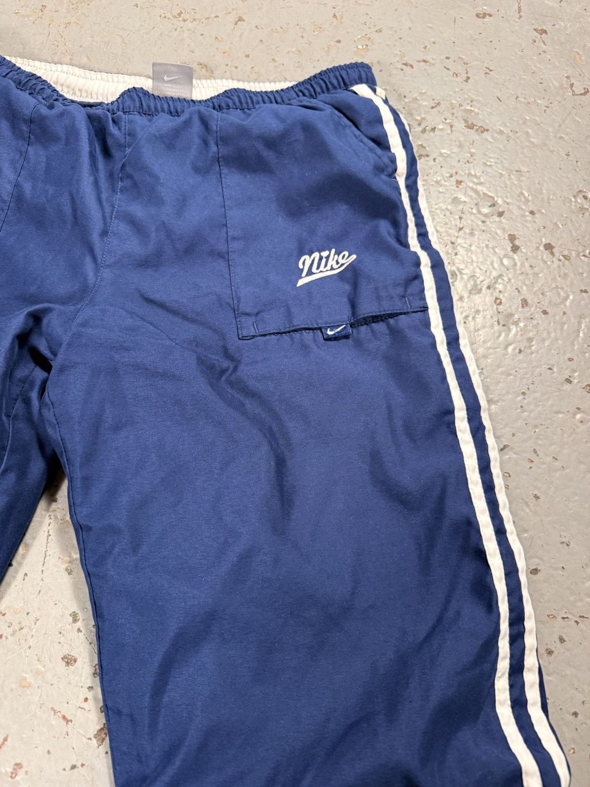 Nike Old School Y2k Nike Blue Sweat Pants Joggers Size US 30 / EU 46 - 2 Thumbnail